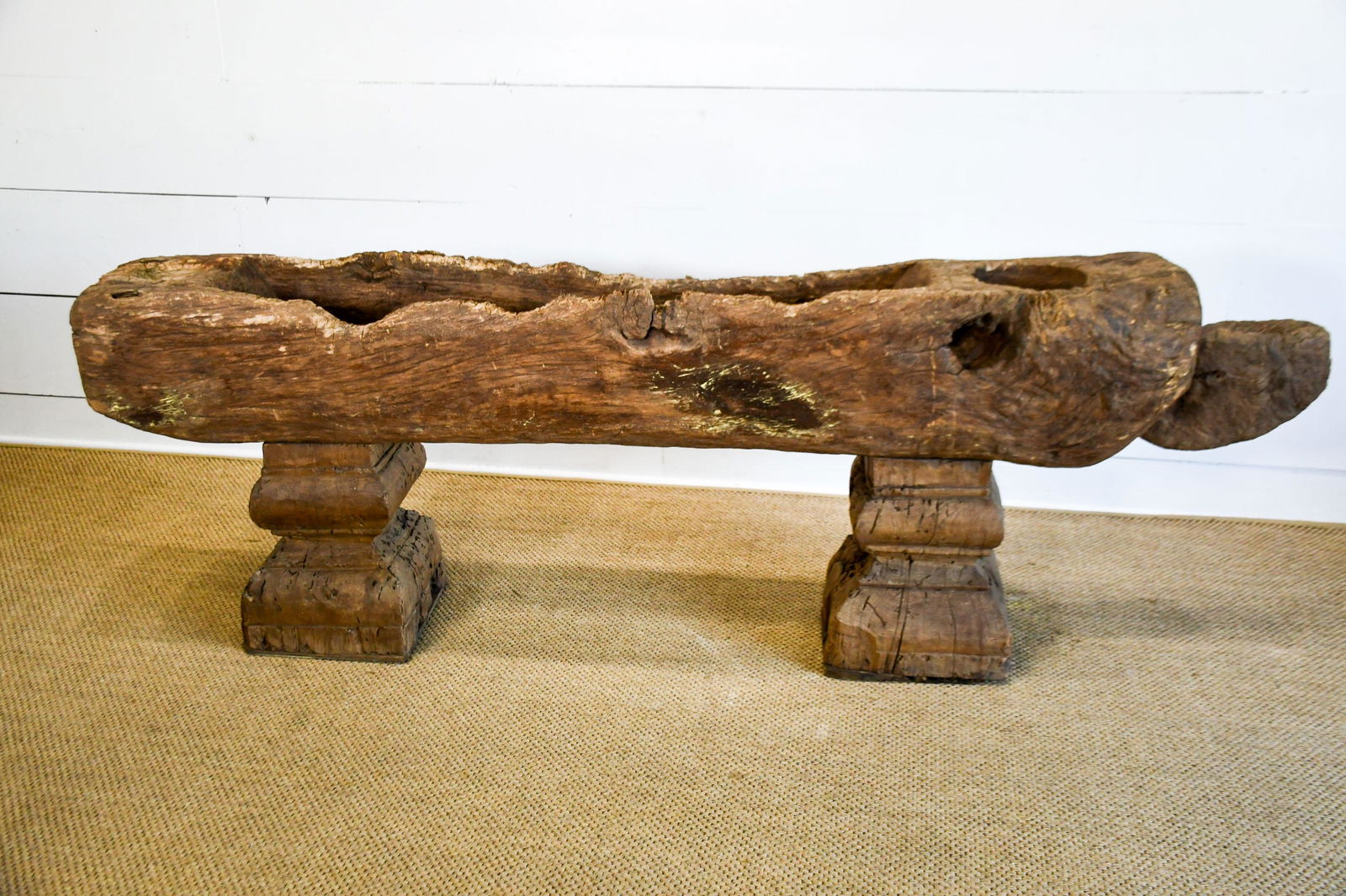 Rustic Wooden Trough 30 1/2"H,   90"  x   15" (1 of 7)