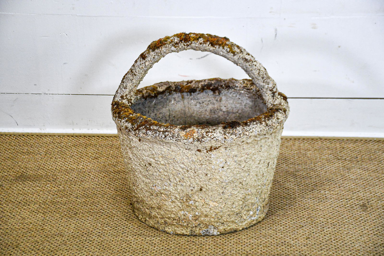 French Concrete Basket Planter: French Concrete Basket Planter