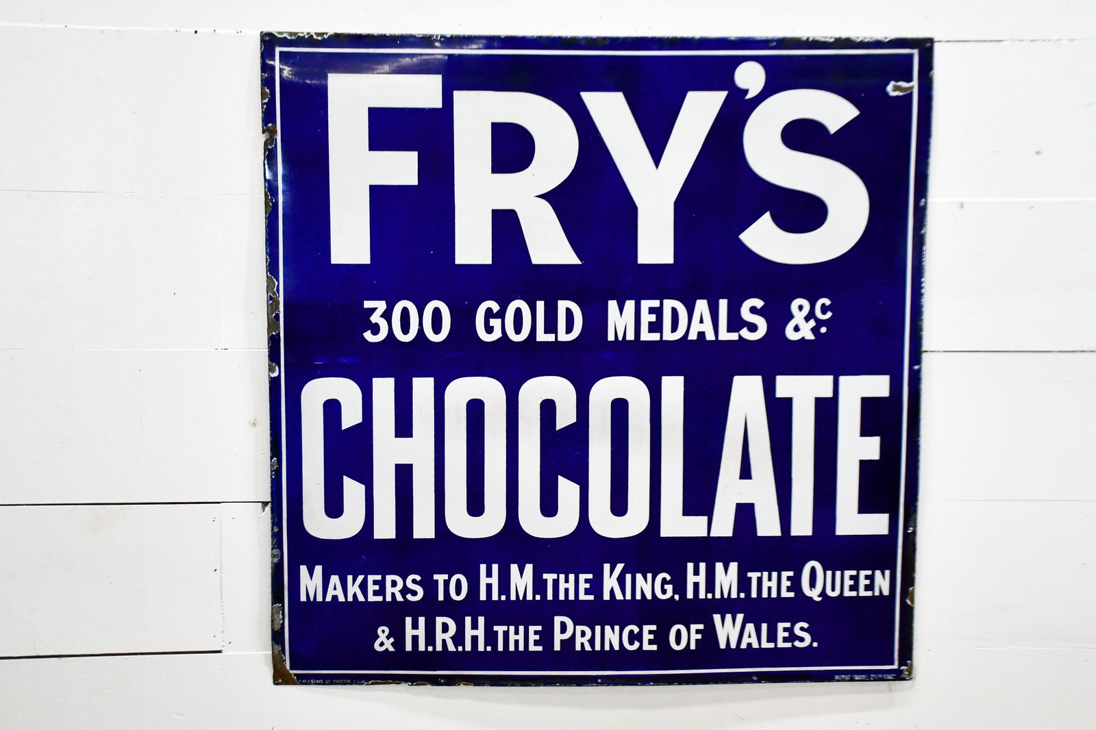 Porcelain Fry's Chocolate Sign 48"  x   48" (1 of 5)