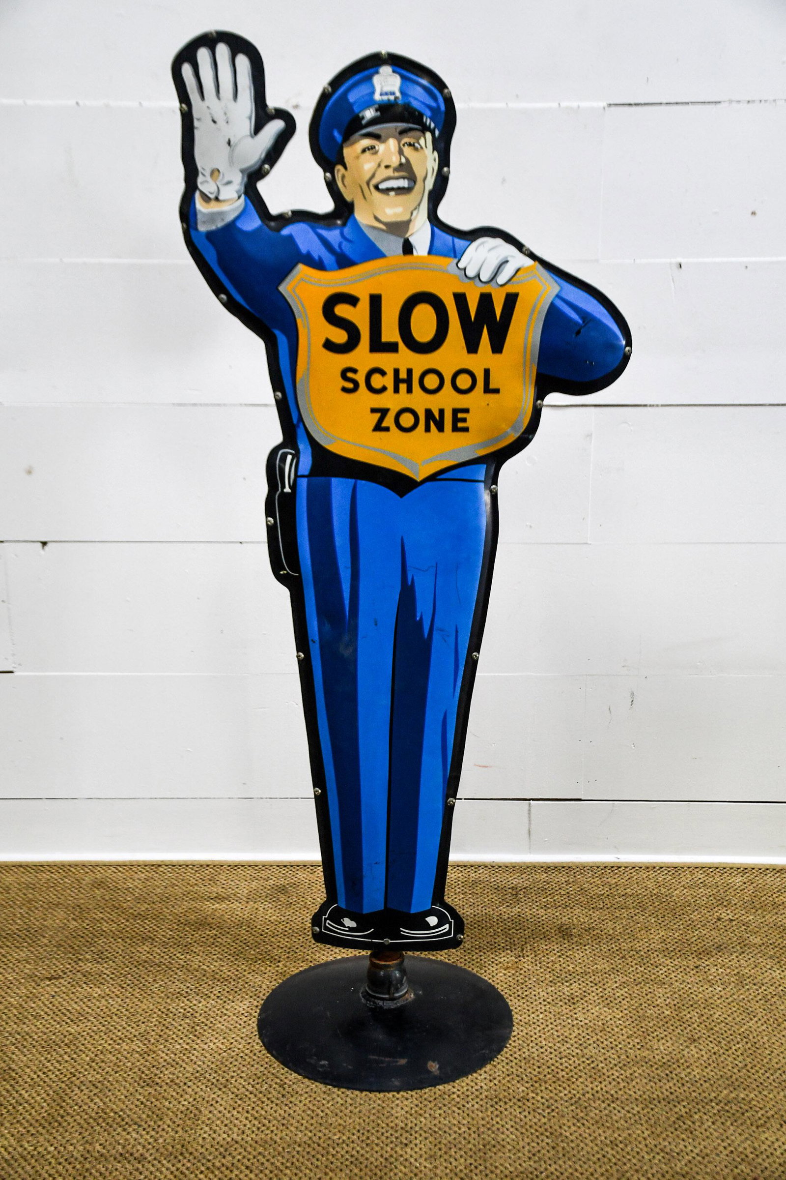 Metal Vintage Crossing Guard Sign 66"  x   30" (1 of 4)