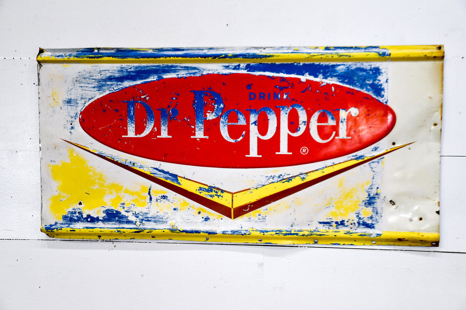 Metal Dr Pepper Advertising Sign 24"  x   48" (1 of 4)