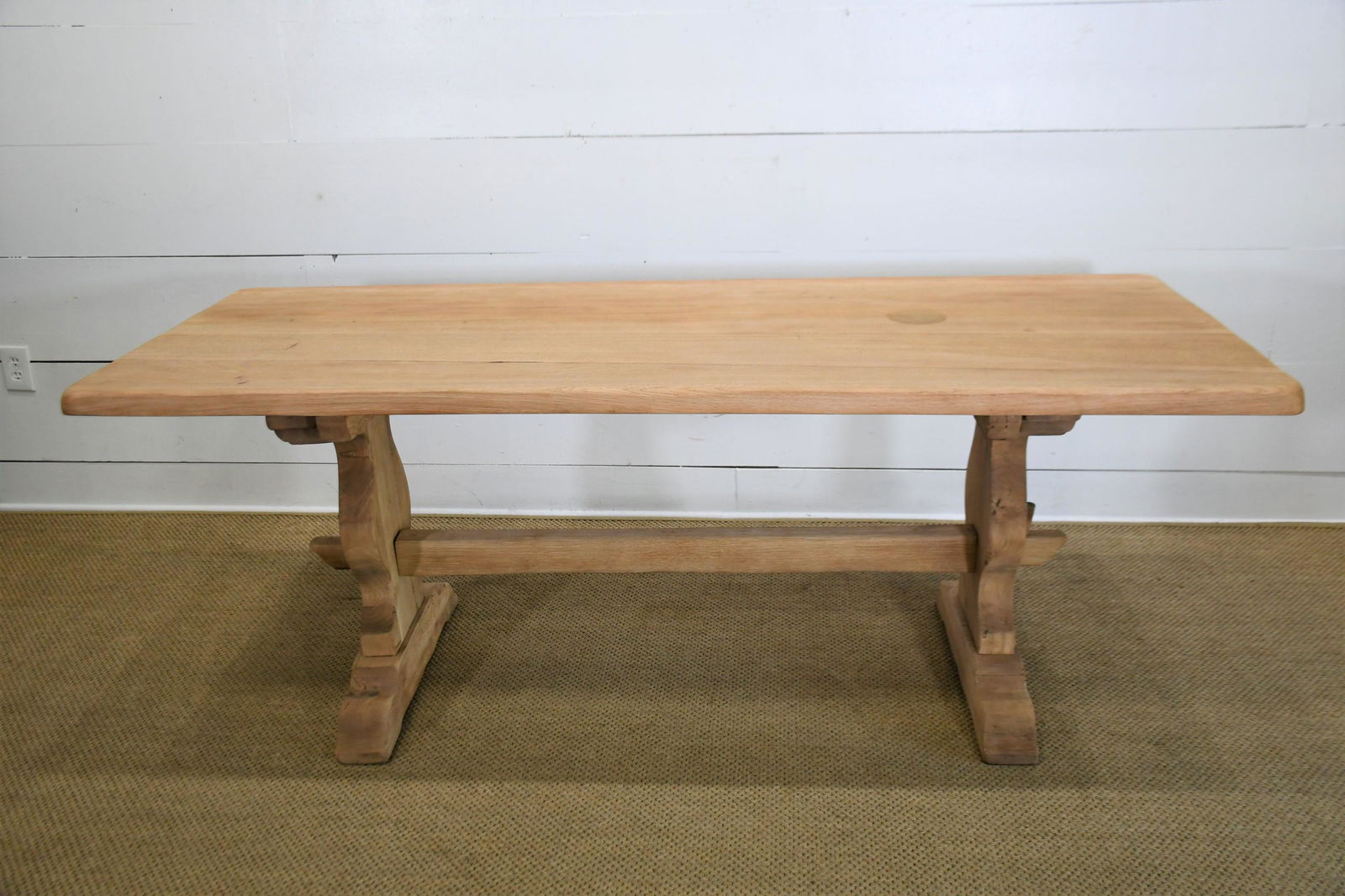 Bleached French Trestle Table 29 1/2"H,   79"  x   31 (1 of 6)