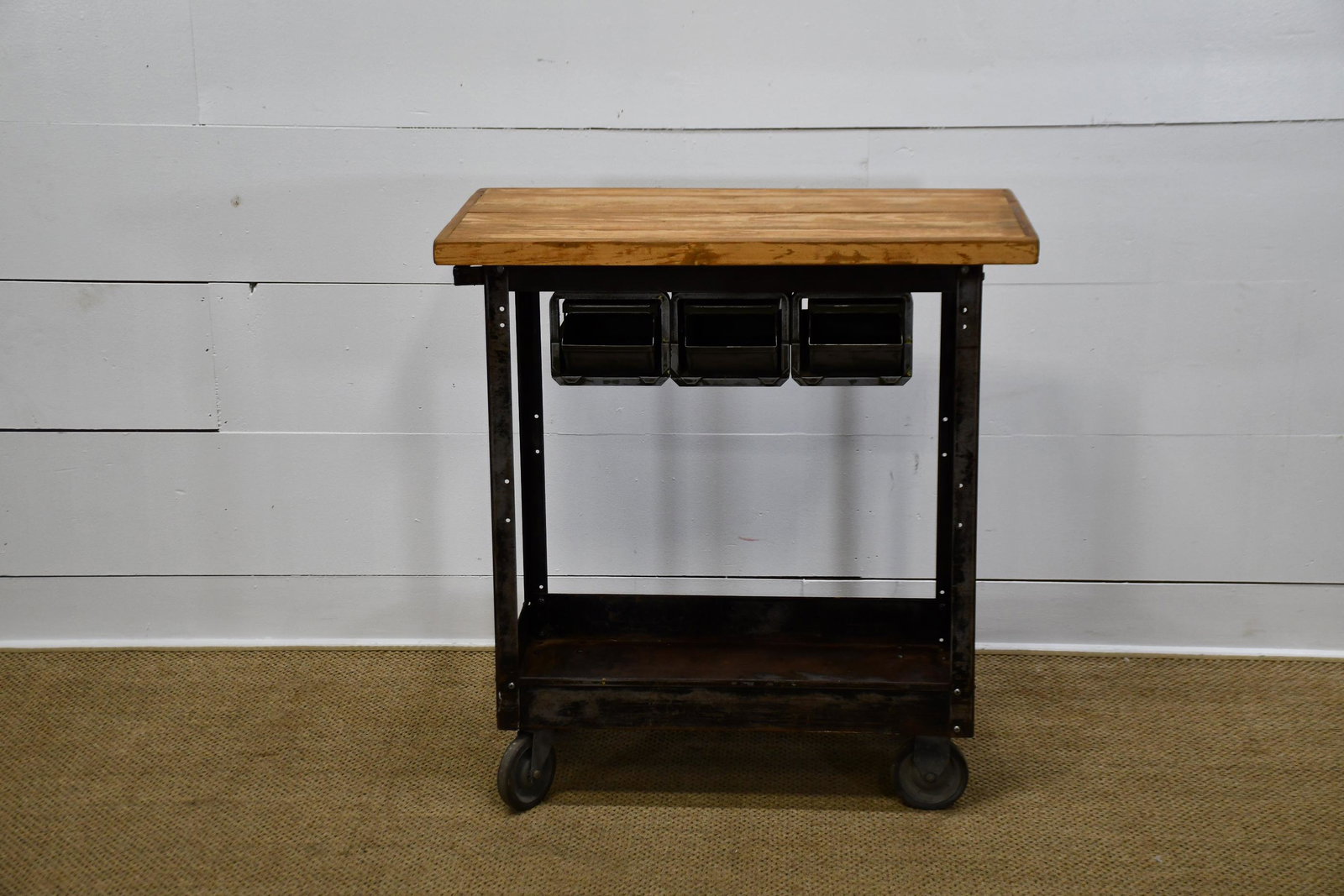 Industrial Warehouse Cart with Bins 37 1/2"H, 35 1/2" x (1 of 5)