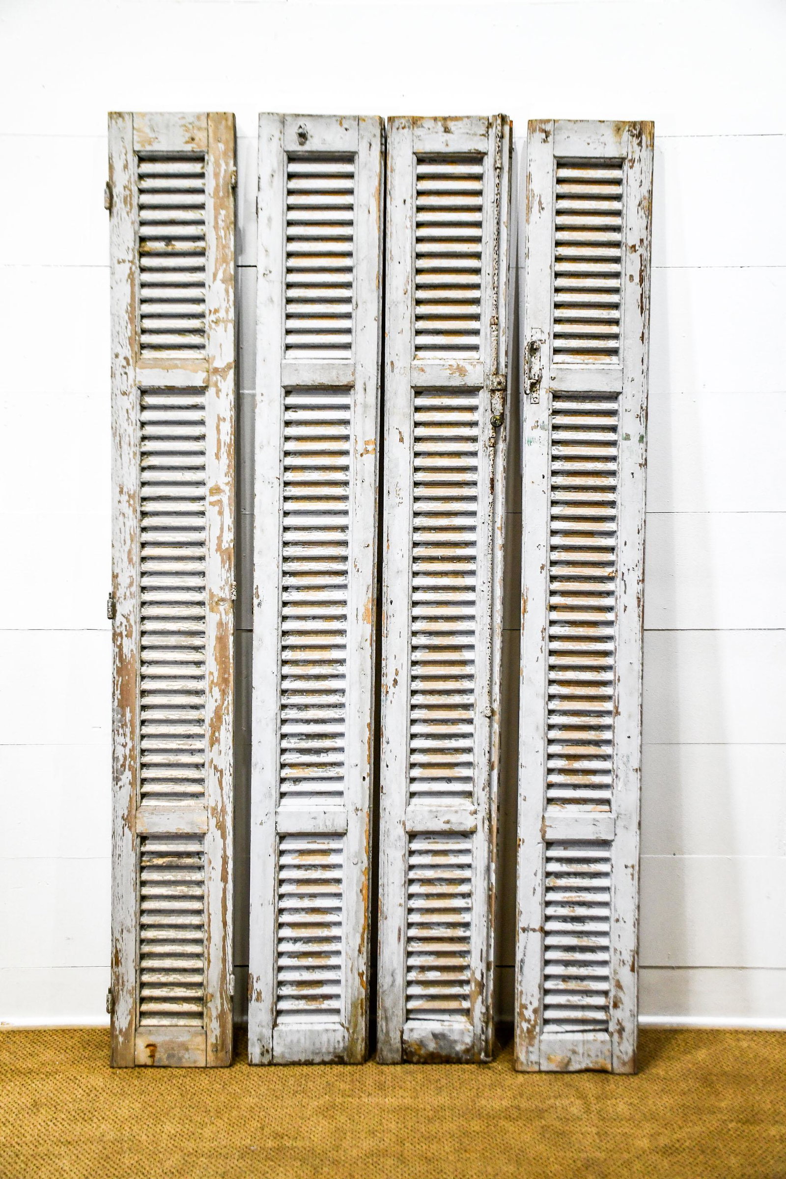 4pc. Lot of French Painted Shutters 86 3/4"  x   11 (1 of 5)