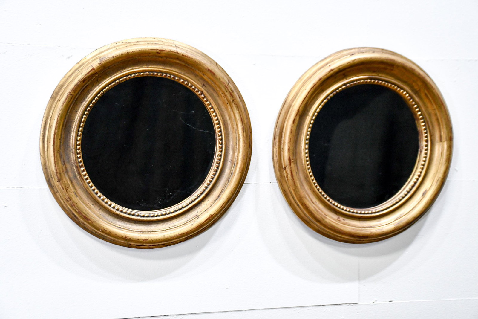 Pair of Round Mirrors 17" diam. (1 of 3)