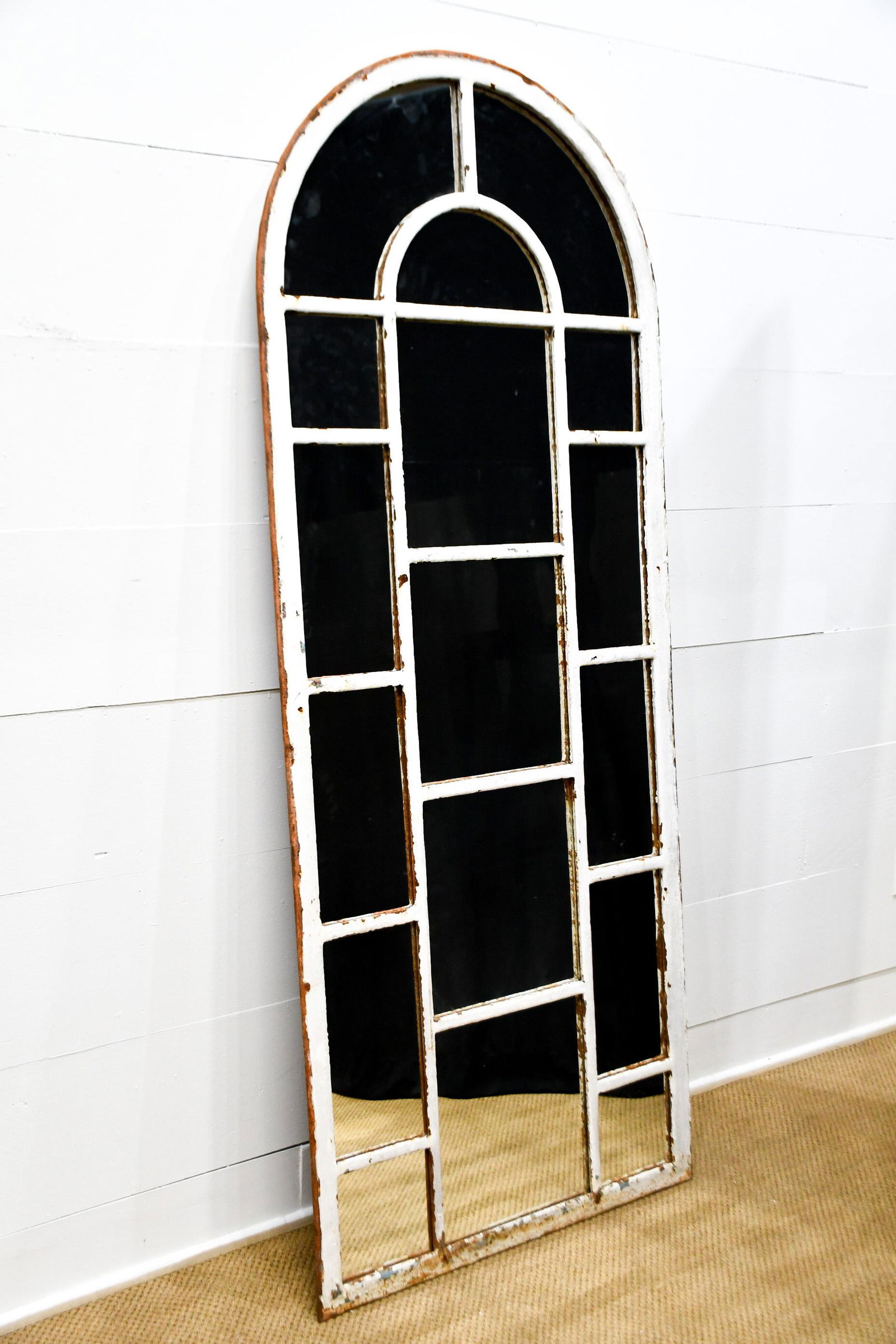 Industrial Iron Window Frame Mirror 82"  x   33" (1 of 3)