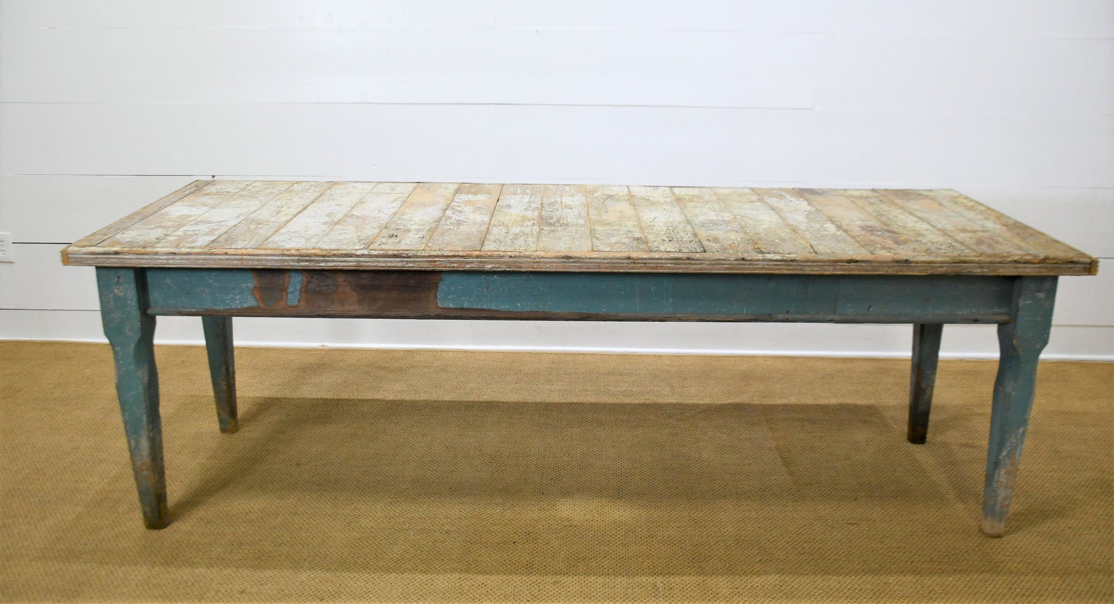 Painted Work Table 33"H,   98"  x   34" (1 of 6)