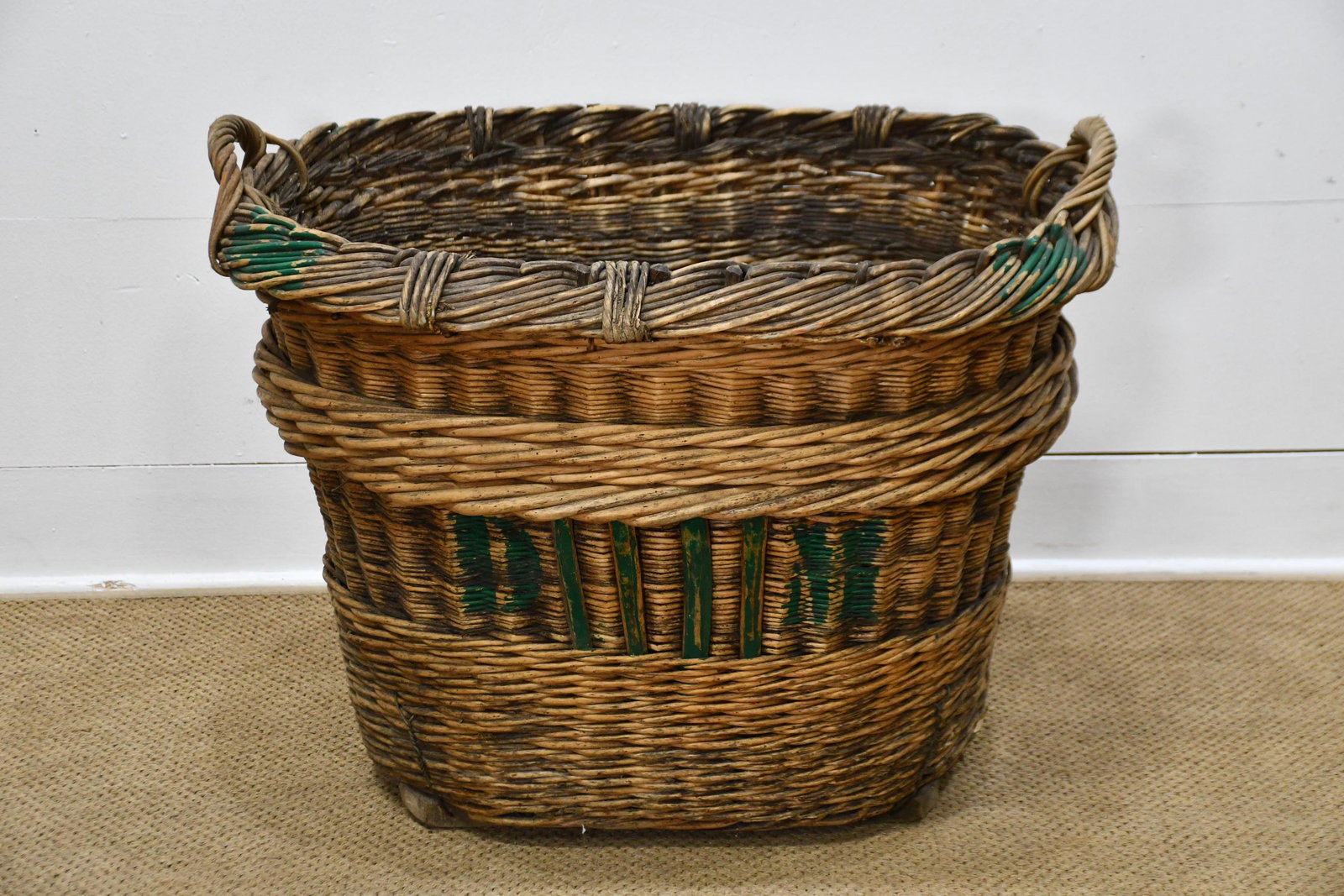 French Grape Gathering Basket 26"H,   32"  x   26" (1 of 4)