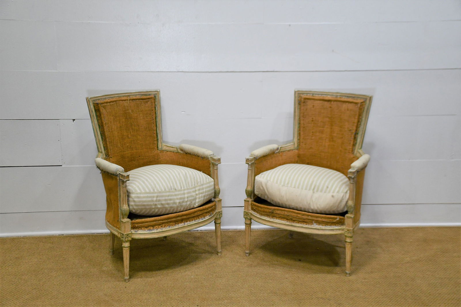 Pair of French Deconstructed Arm Chairs 35"H,   25"  x (1 of 7)