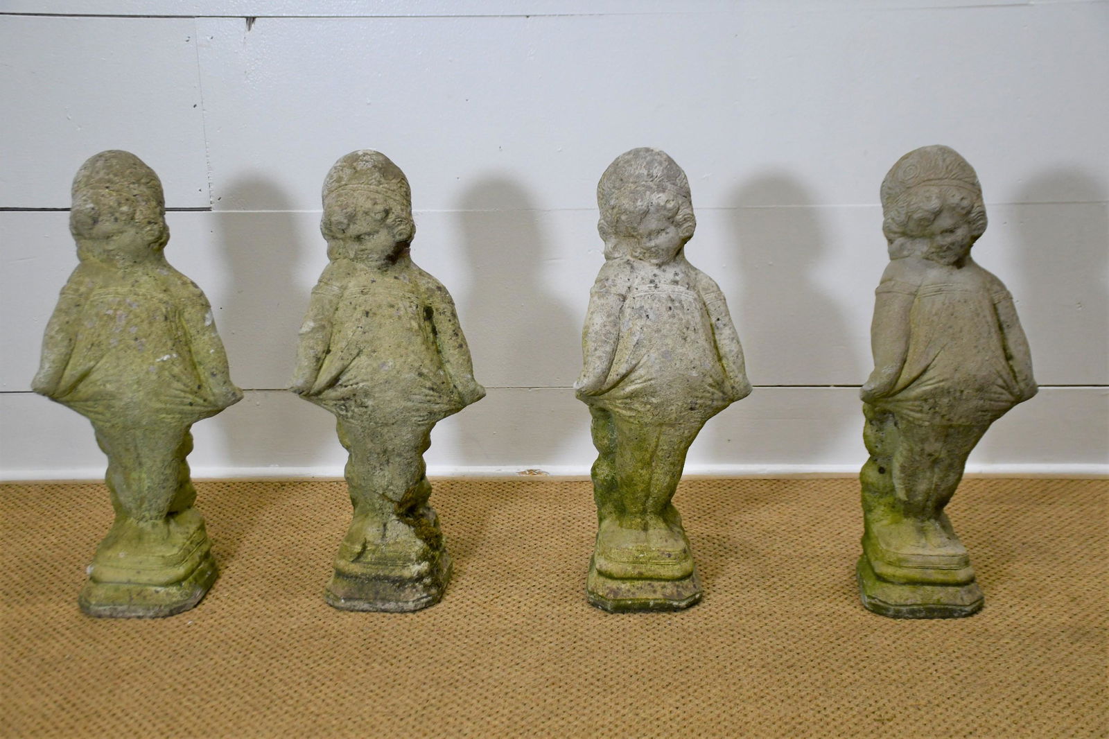 4pc. Lot of Garden Statues - Concrete Girls 24"H,   10" (1 of 5)