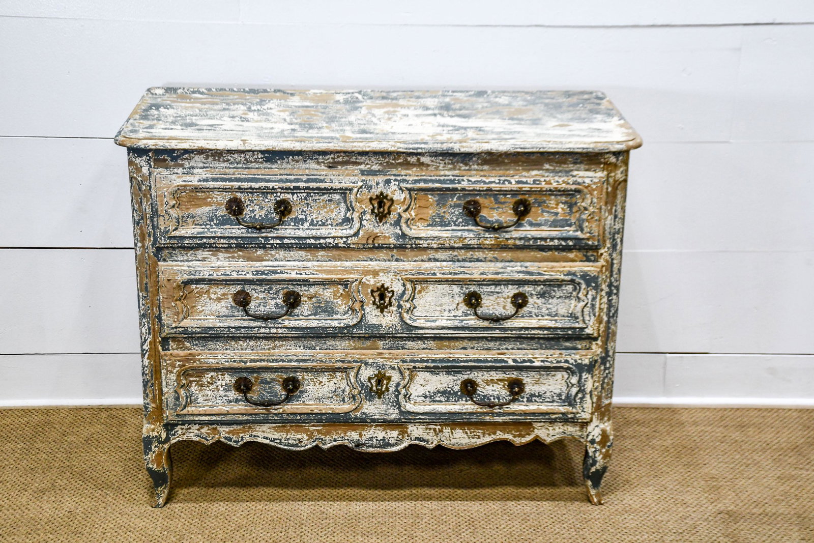 Swedish Painted Chest of Drawers 34 1/4"H,   43 1/2"  x (1 of 6)