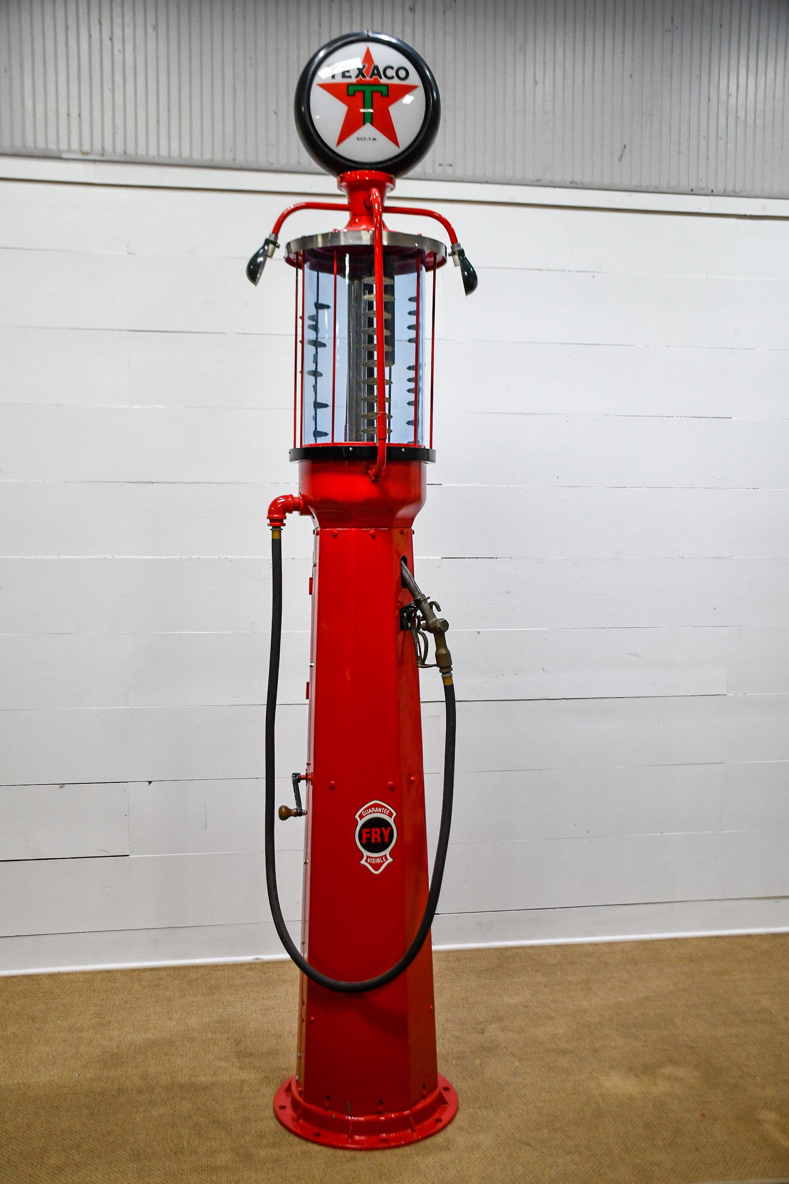 Restored Fry Visible Gas Pump Advertising Texaco 121"H, (1 of 6)