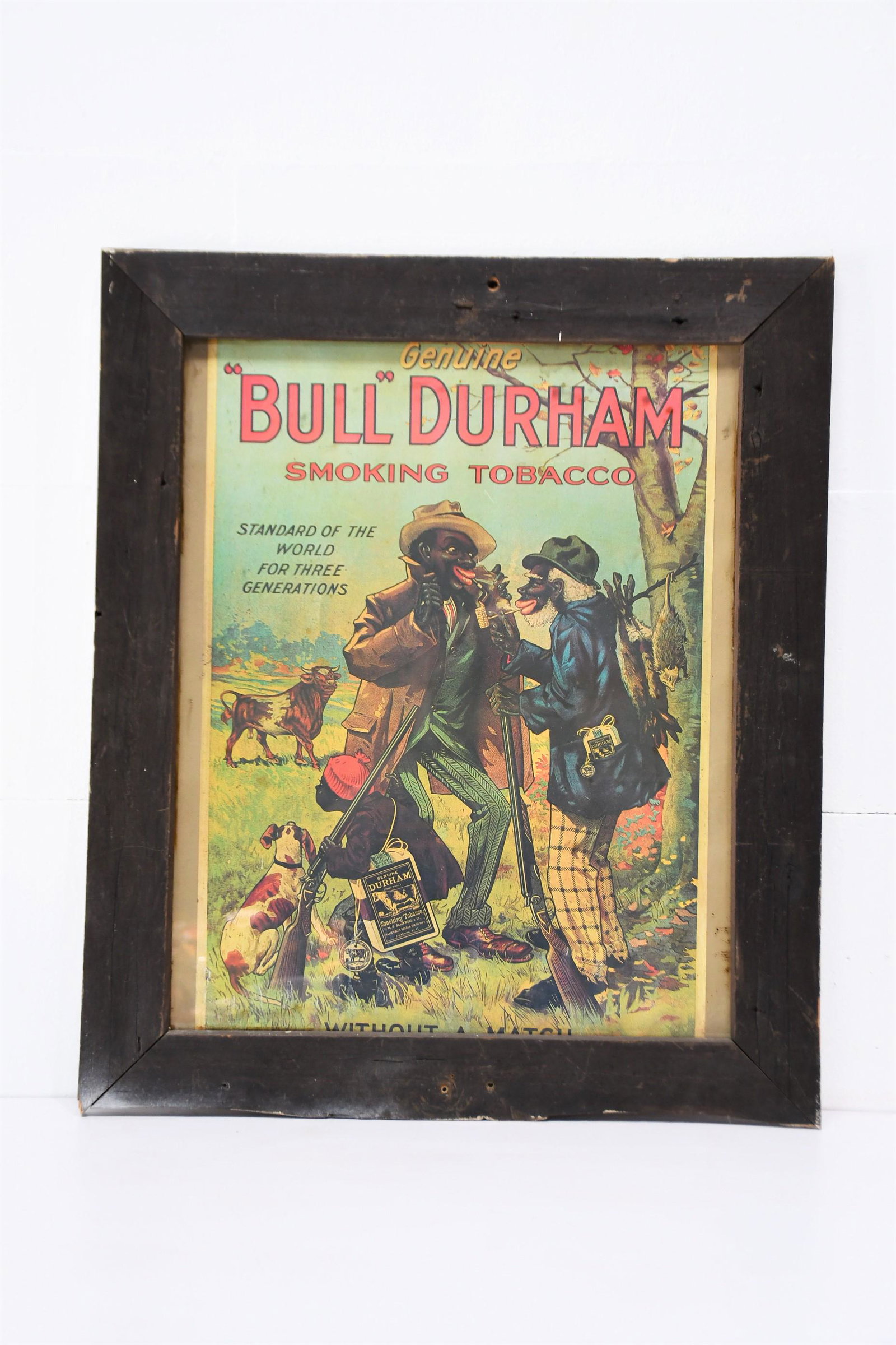 Vintage Bull Durham Tobacco Advertising Poster 30"  x (1 of 3)