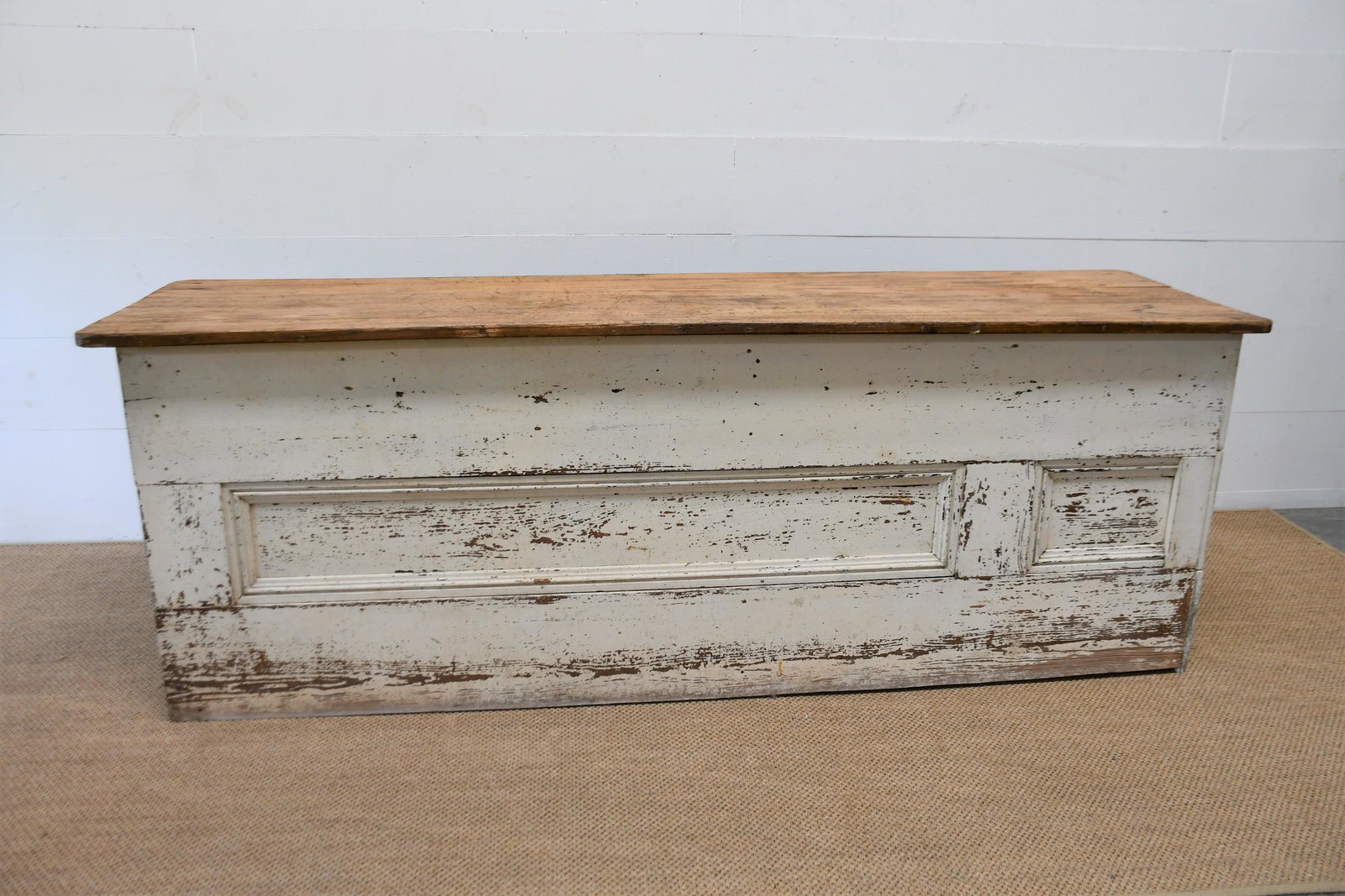 Architectural Store Counter w/ Shelves 35"H,   99"  x (1 of 5)