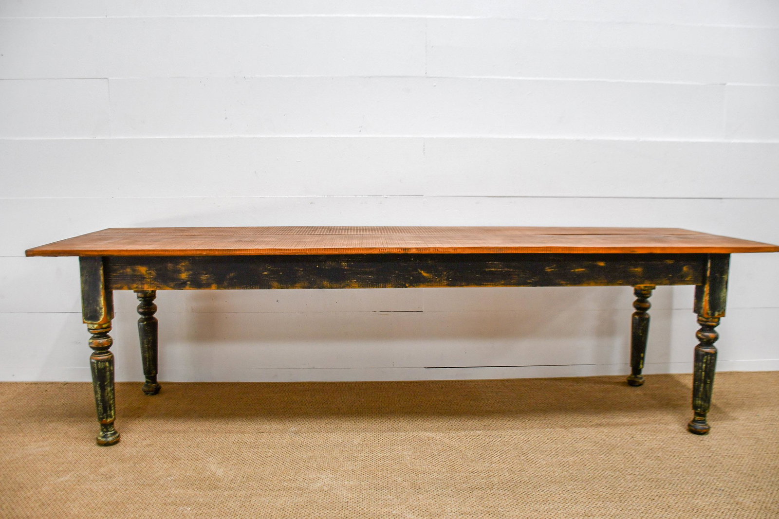 Painted Farm Table 31"H,   110 1/2"  x   33" (1 of 4)