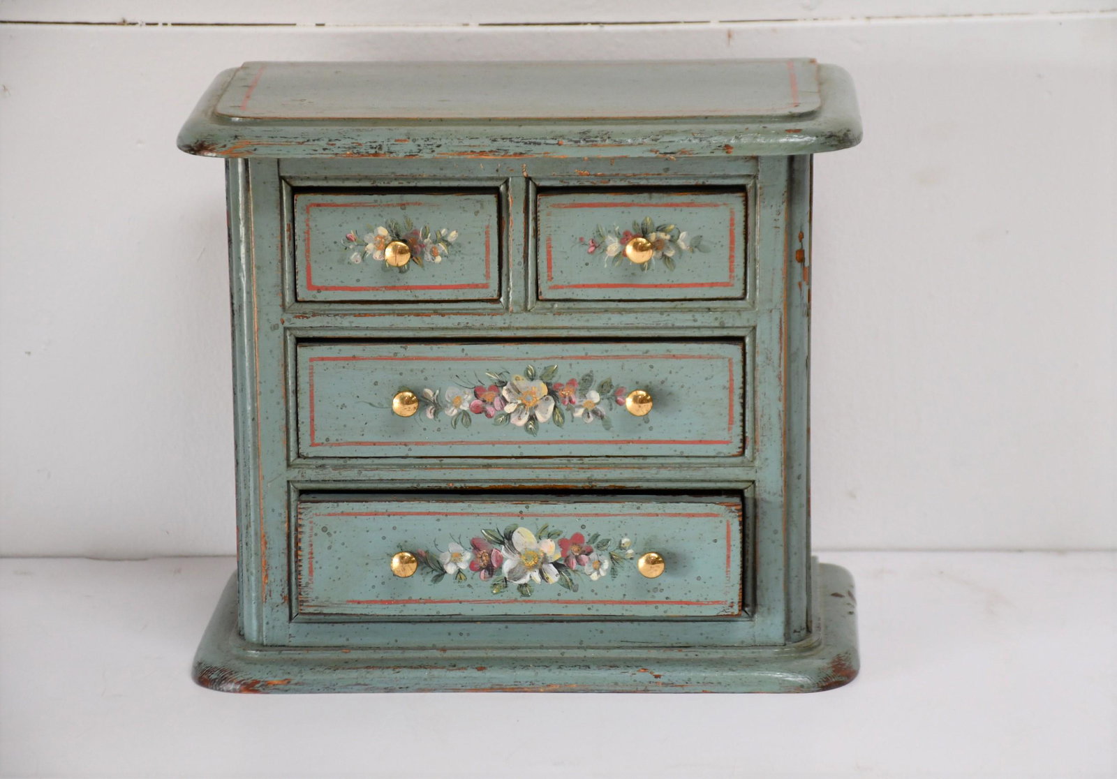 French Dolls Chest 10 1/2"H,   12"  x   7" (1 of 2)