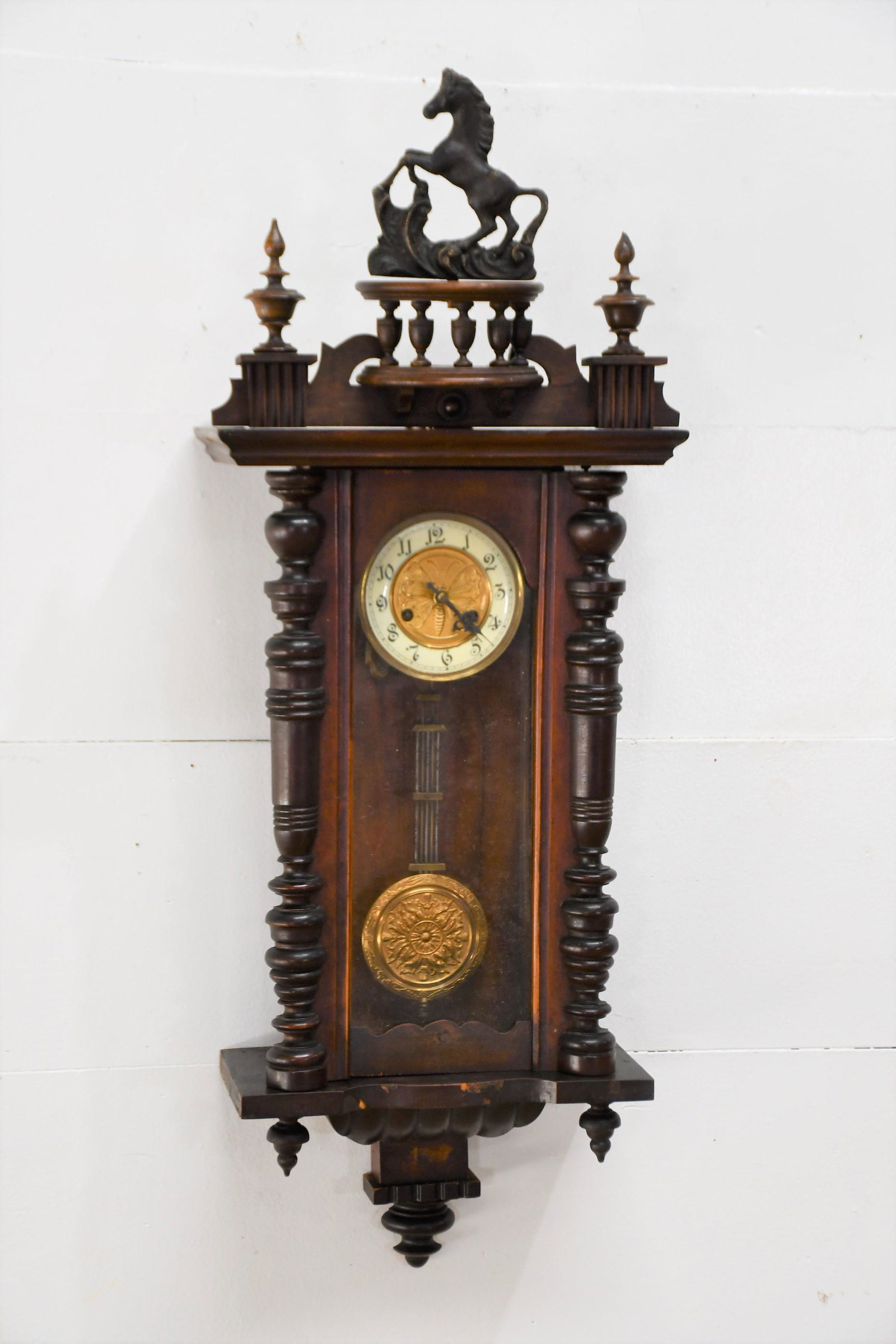 Hanging Wall Clock 42"H,   14"  x   6" (1 of 6)