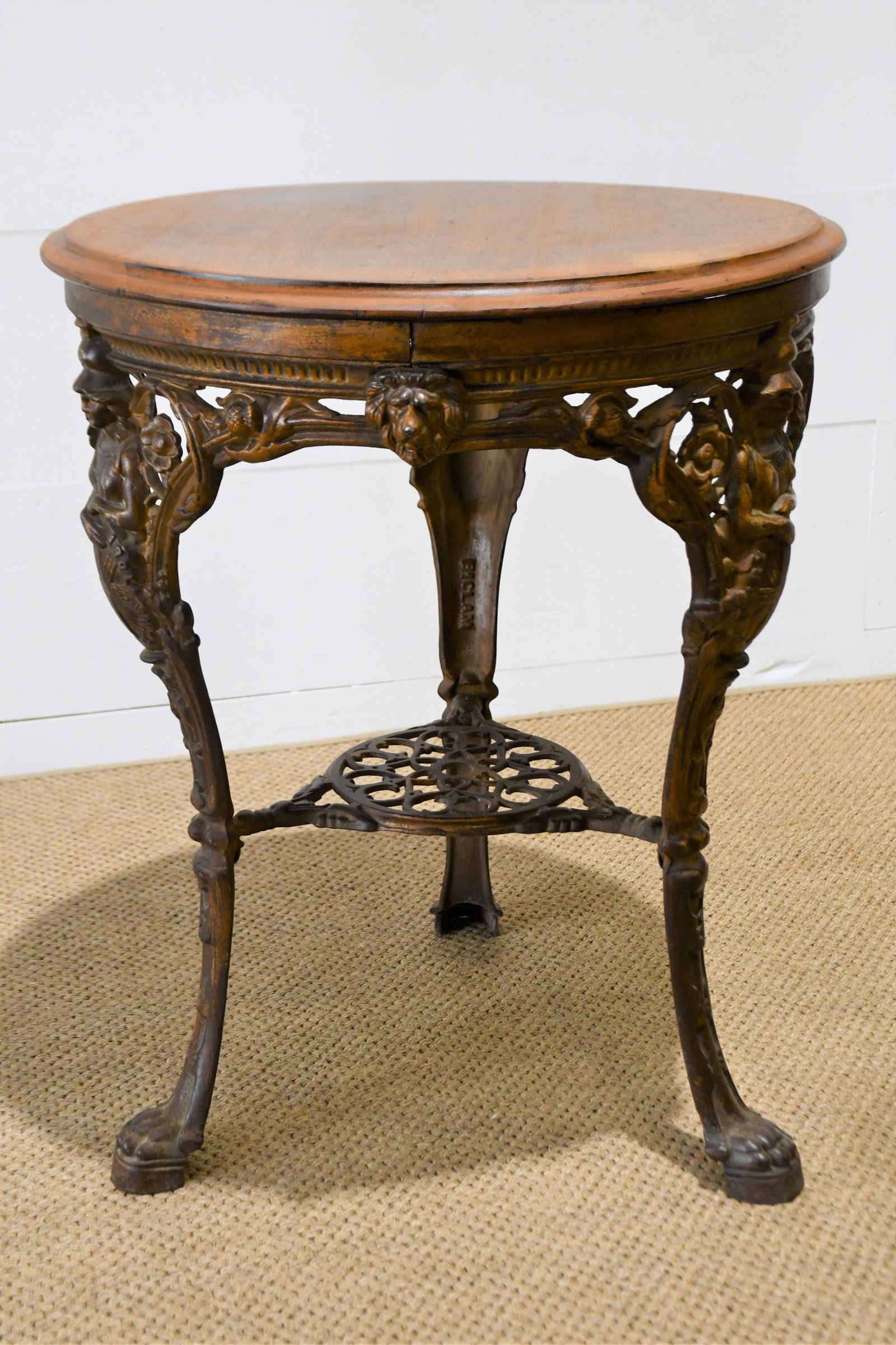 Pub Table w/ "Slavery Abolished" on The Table Legs (1 of 6)