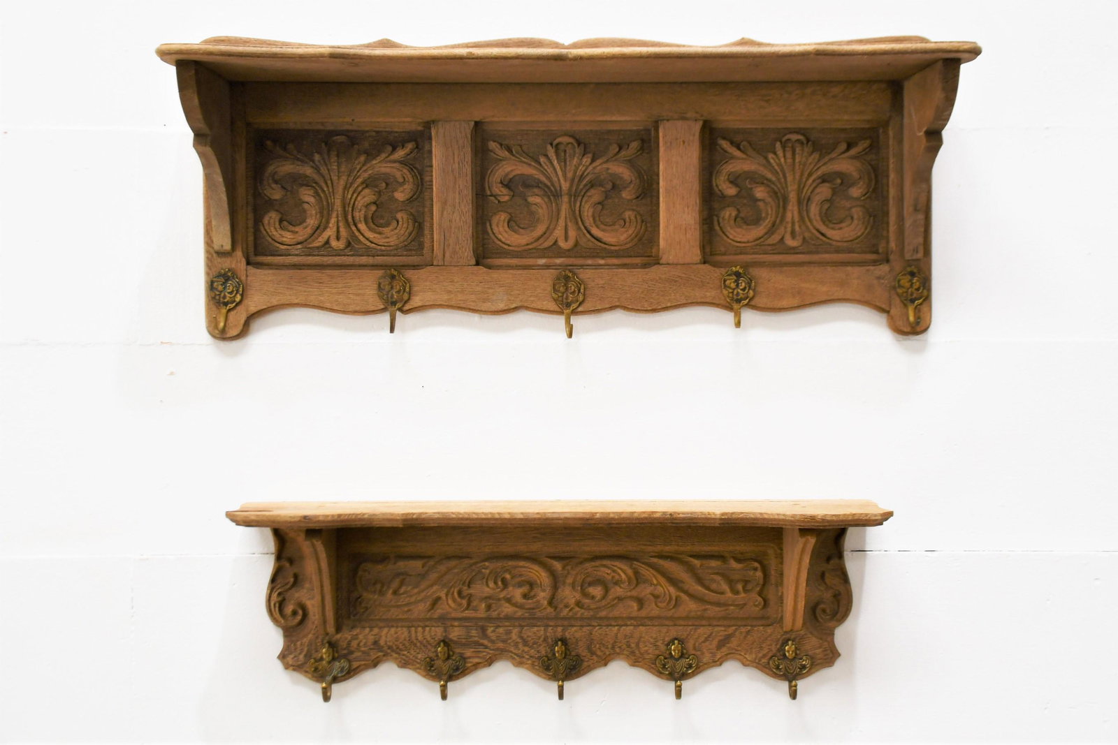 2pc. Lot of French Bleached Hook Racks largest  - (1 of 5)