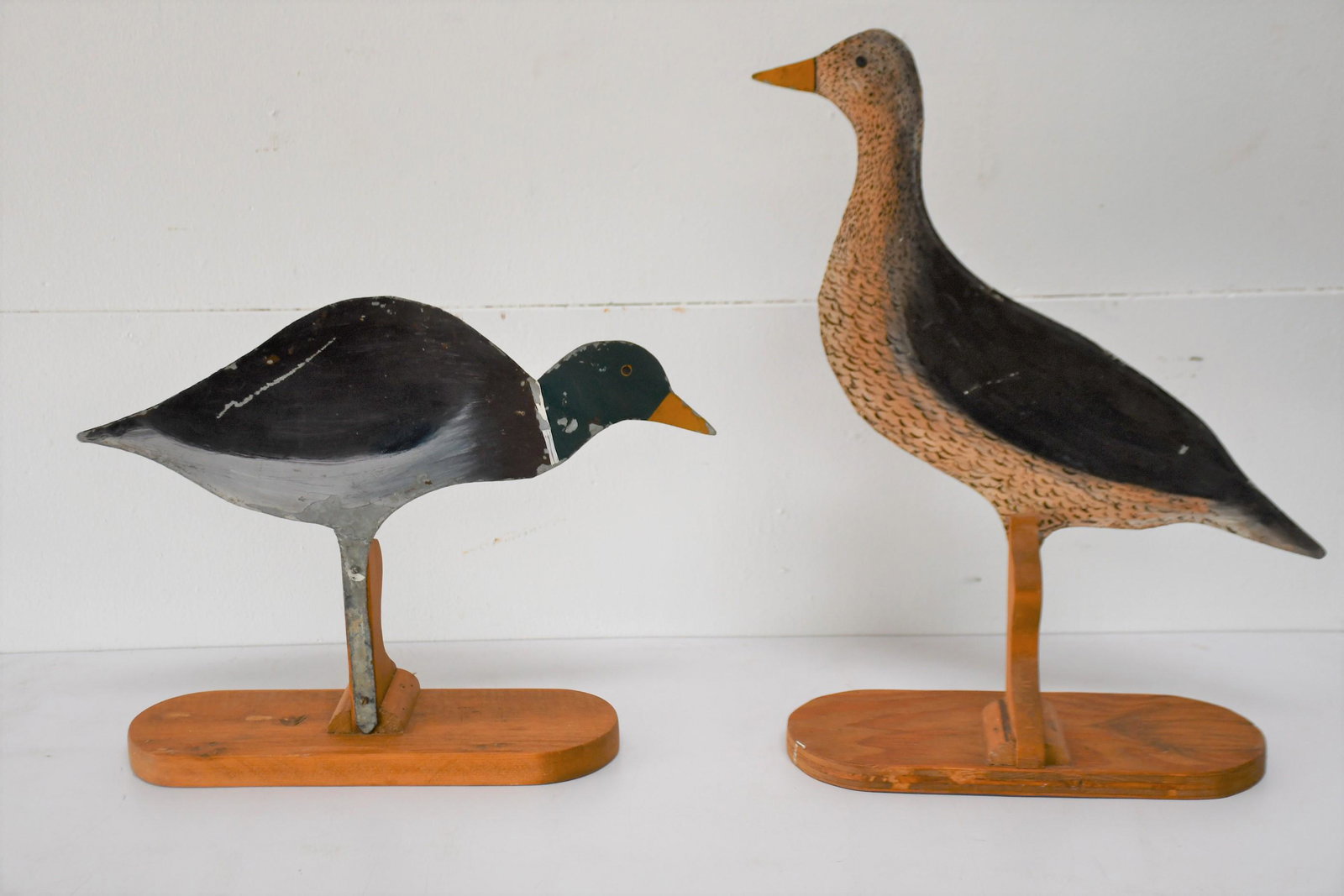 2pc. Lot of Metal Decoys largest   -   20"H,    18"  x (1 of 2)