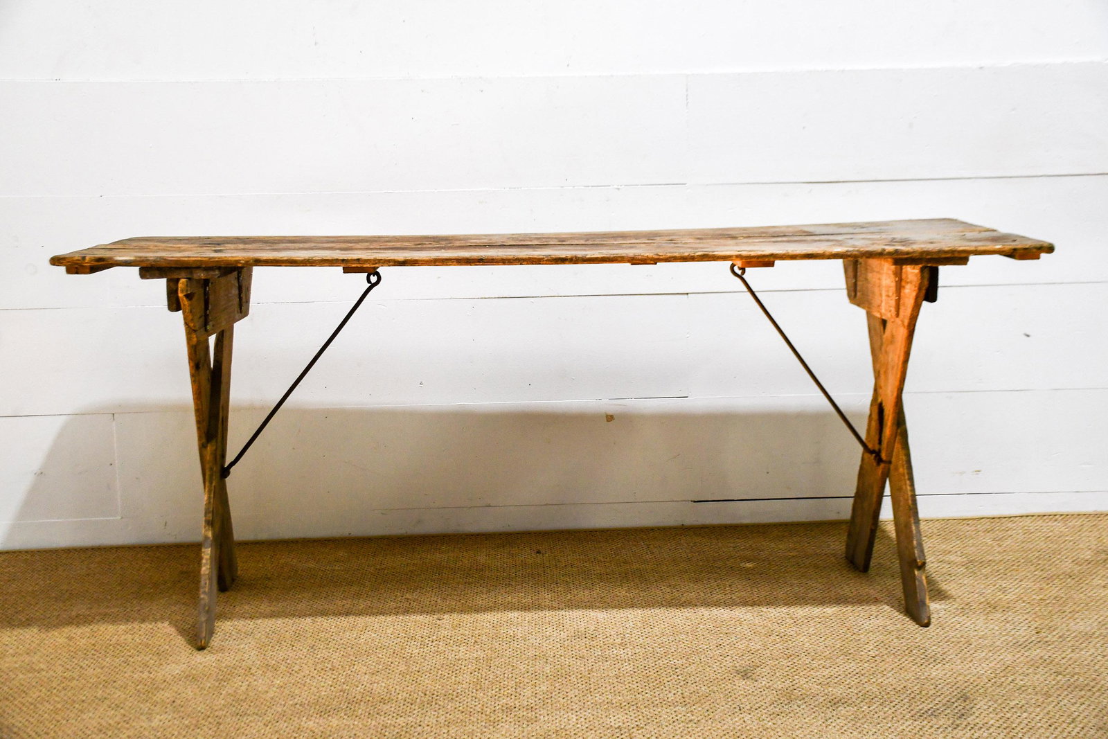 French Wine Tasting Table 33"H, 79" x 26": French Wine Tasting Table 33"H, 79" x 26"