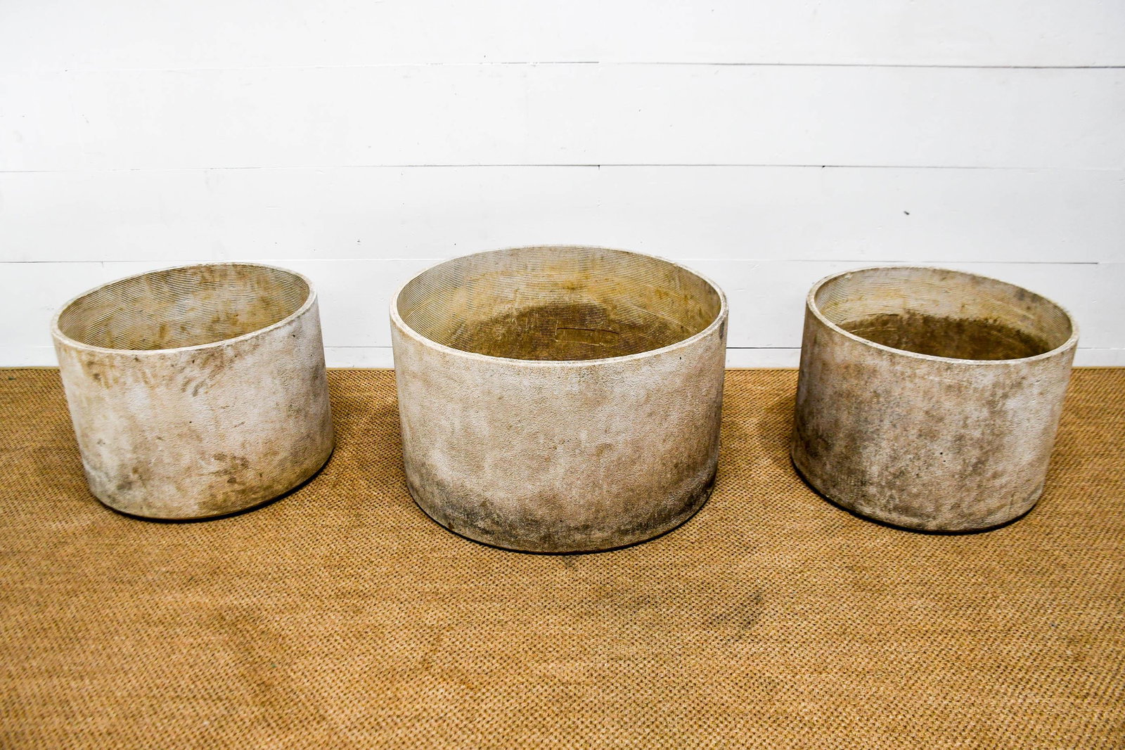 3pc. Lot of Round Willy Guhl Planters 18"H,   31" diam. (1 of 14)