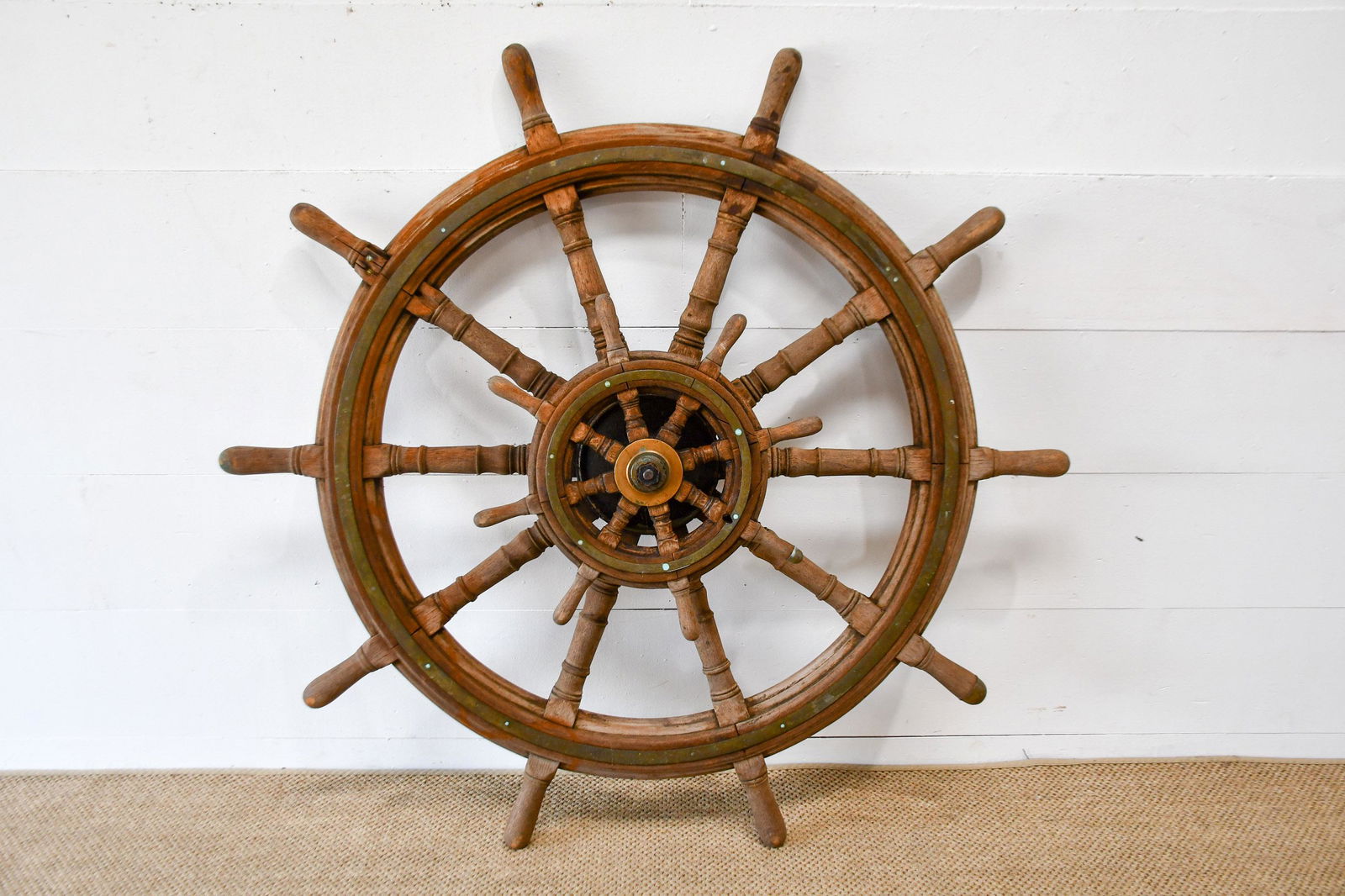 Unusual Large Ship's Wheel 60" diam. (1 of 5)