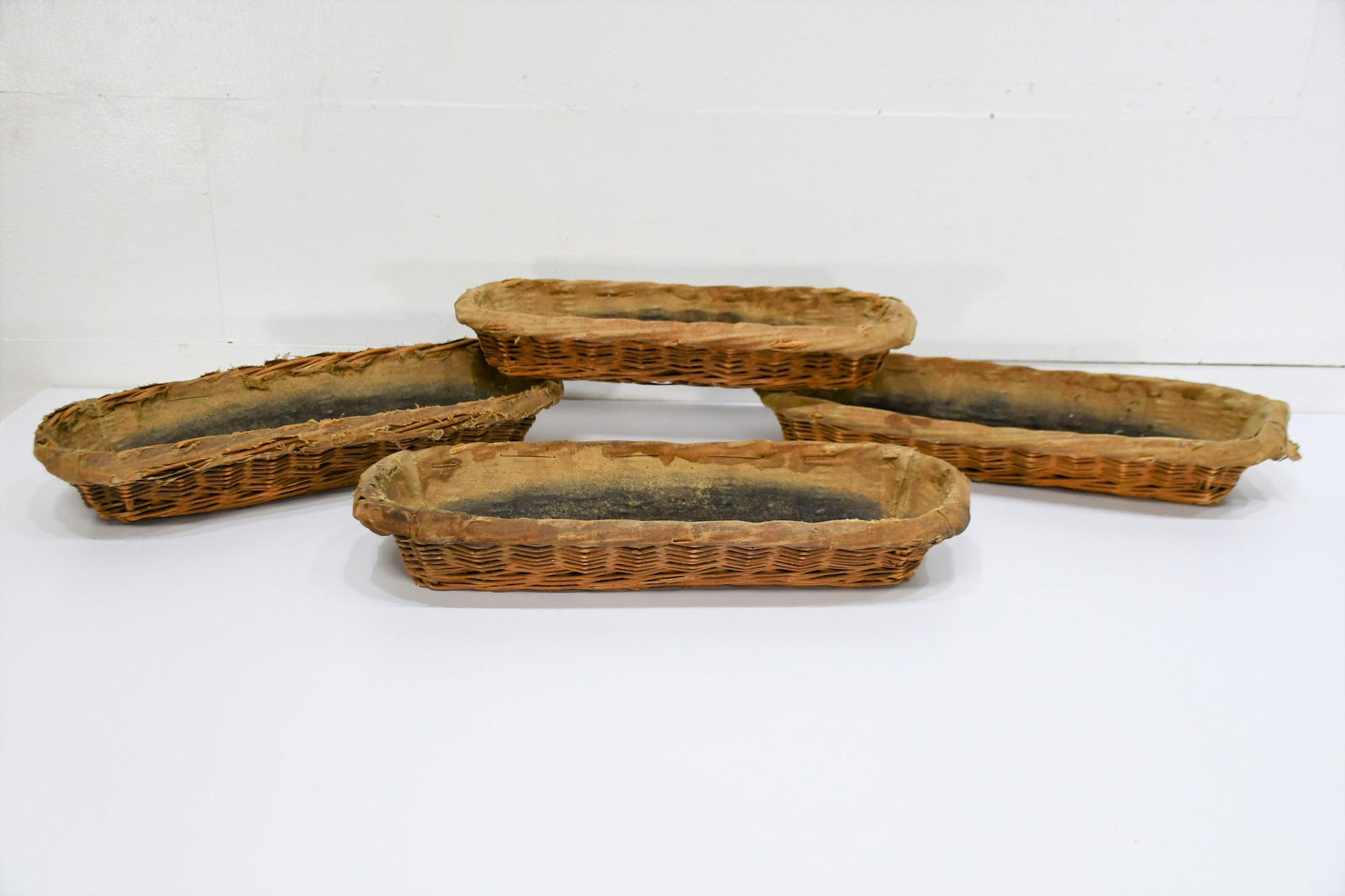 4pc. Lot of Bread Baskets (2) -  4"H,   19"  x   7" (1 of 2)