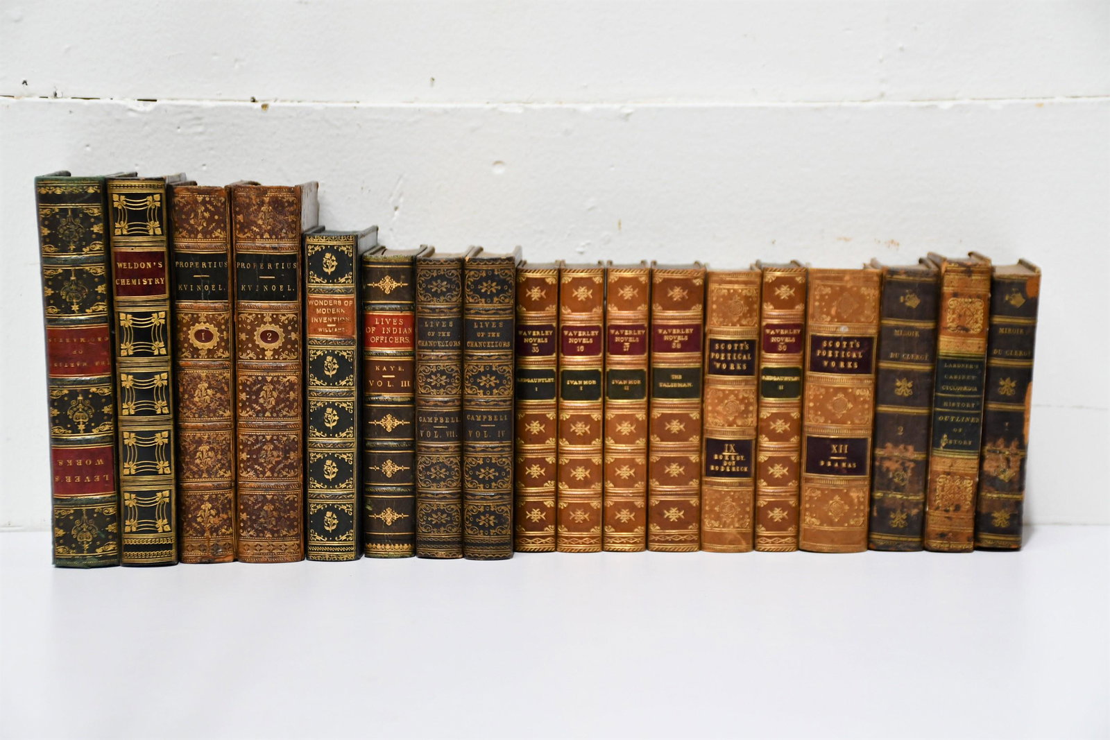 18pc. Lot of Leather Bound Books (1 of 4)