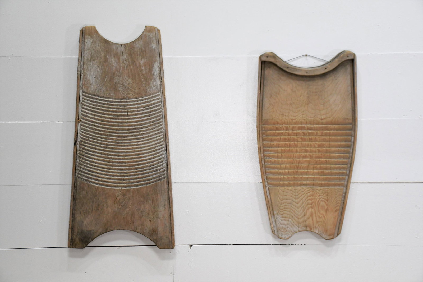 2pc. Lot of French Wooden Washboards 39 1/4"  x   19" (1 of 2)