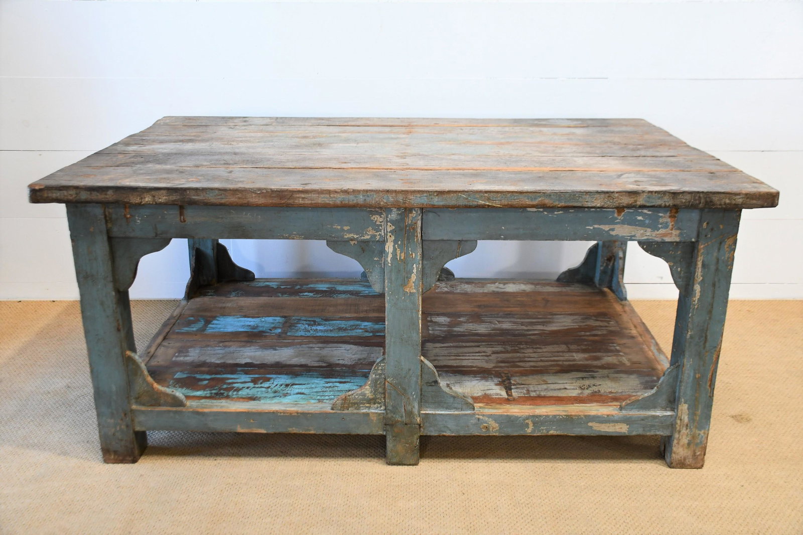 Painted Work Table 32"H, 72" x 46": Painted Work Table 32"H, 72" x 46"