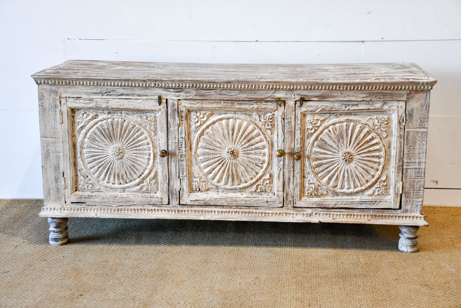 Architectural Carved Cabinet 23"H,   50"  x   18 1/2" (1 of 5)