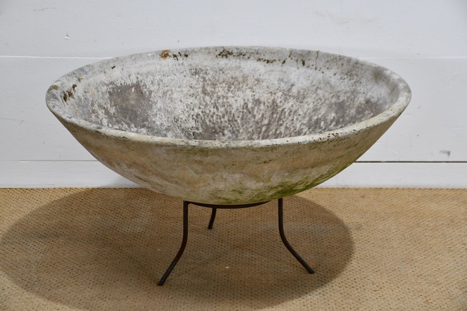 Round Willy Guhl Planter on Metal Stand 16"H,   31" (1 of 3)