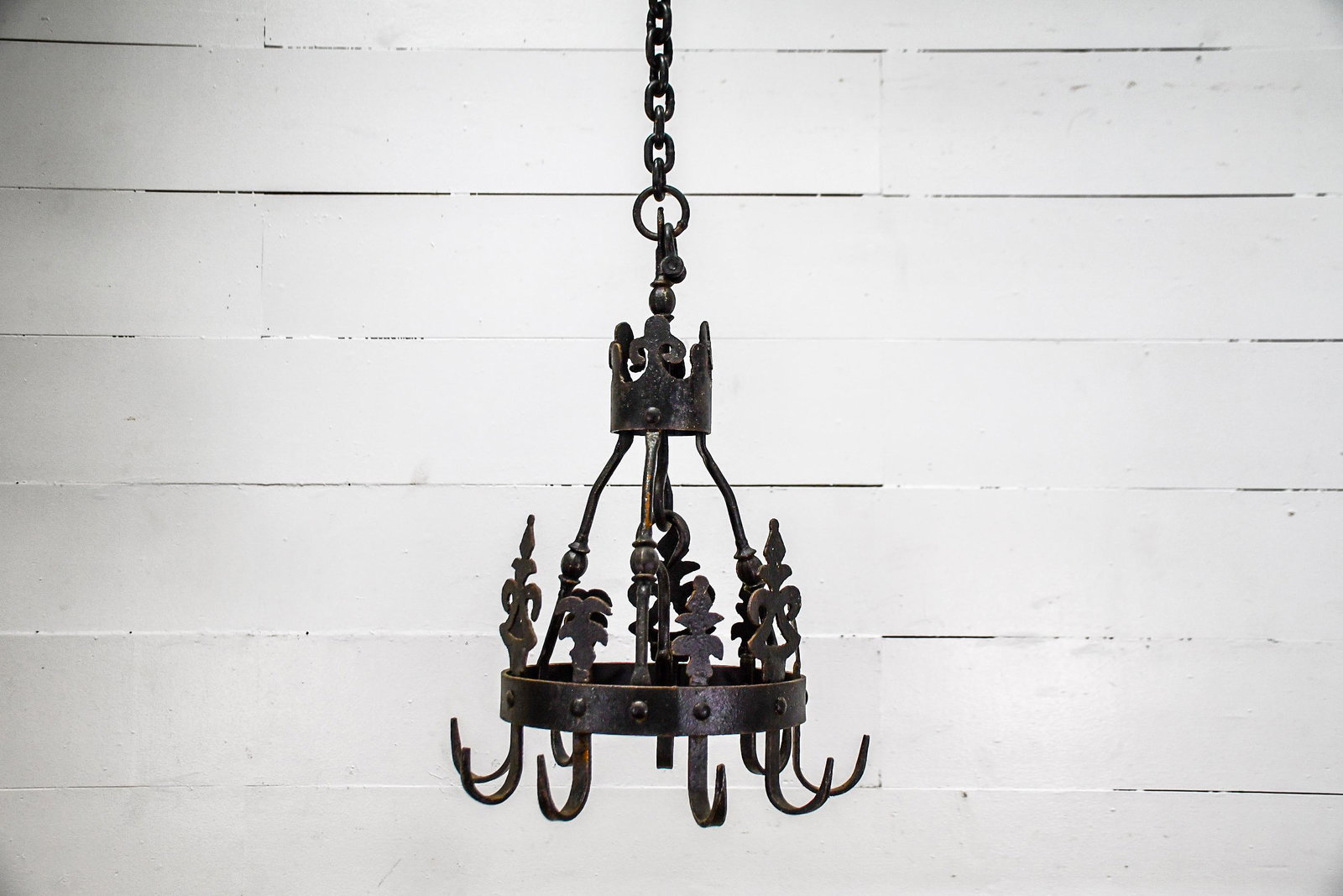 French Game Hook Rack 27"H,   17 1/2" diam. (1 of 5)