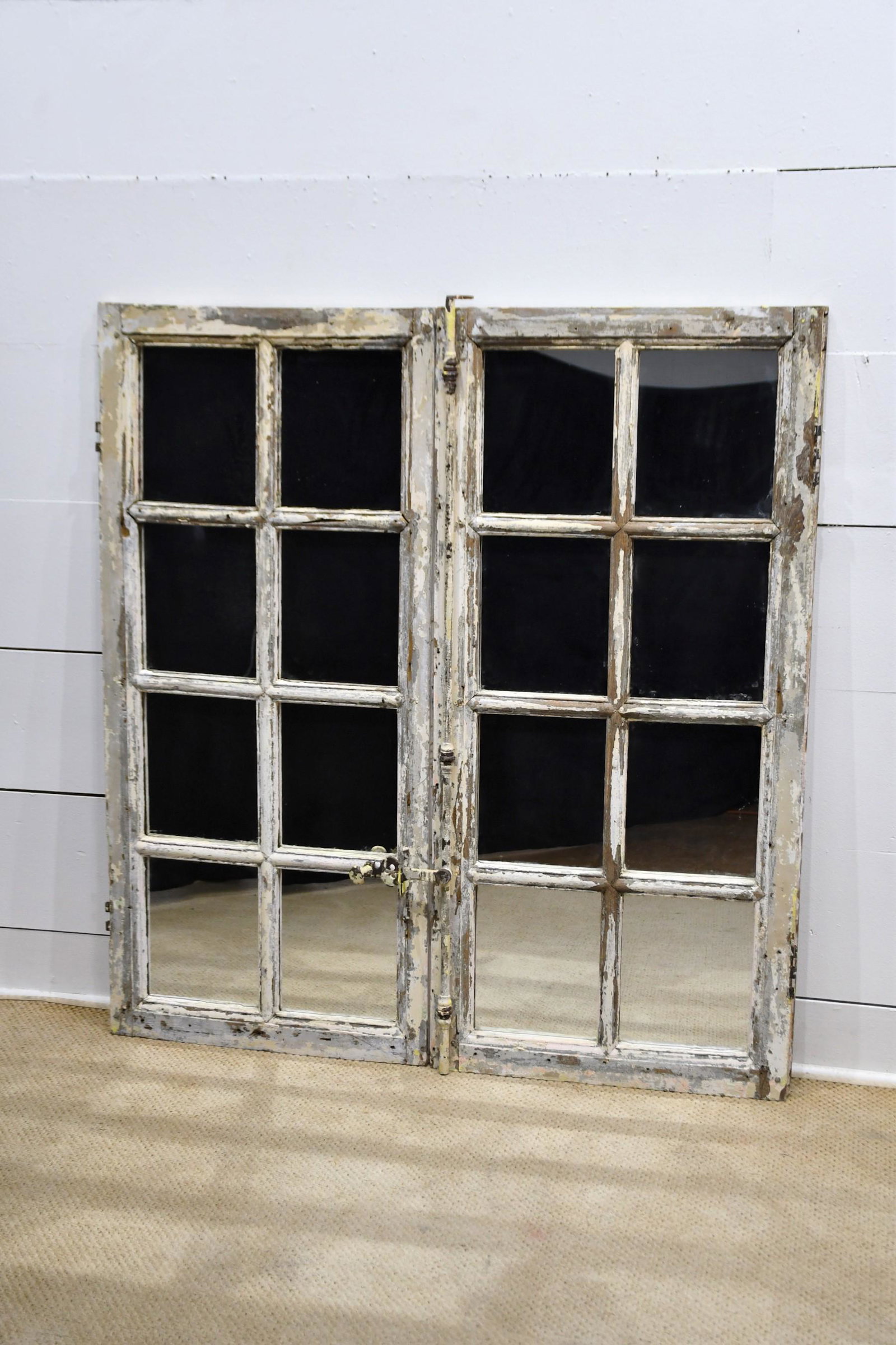 Pair of Architectural Window Frame Mirrors 54" (55" at latch)  x   25"     ea. (1 of 3)