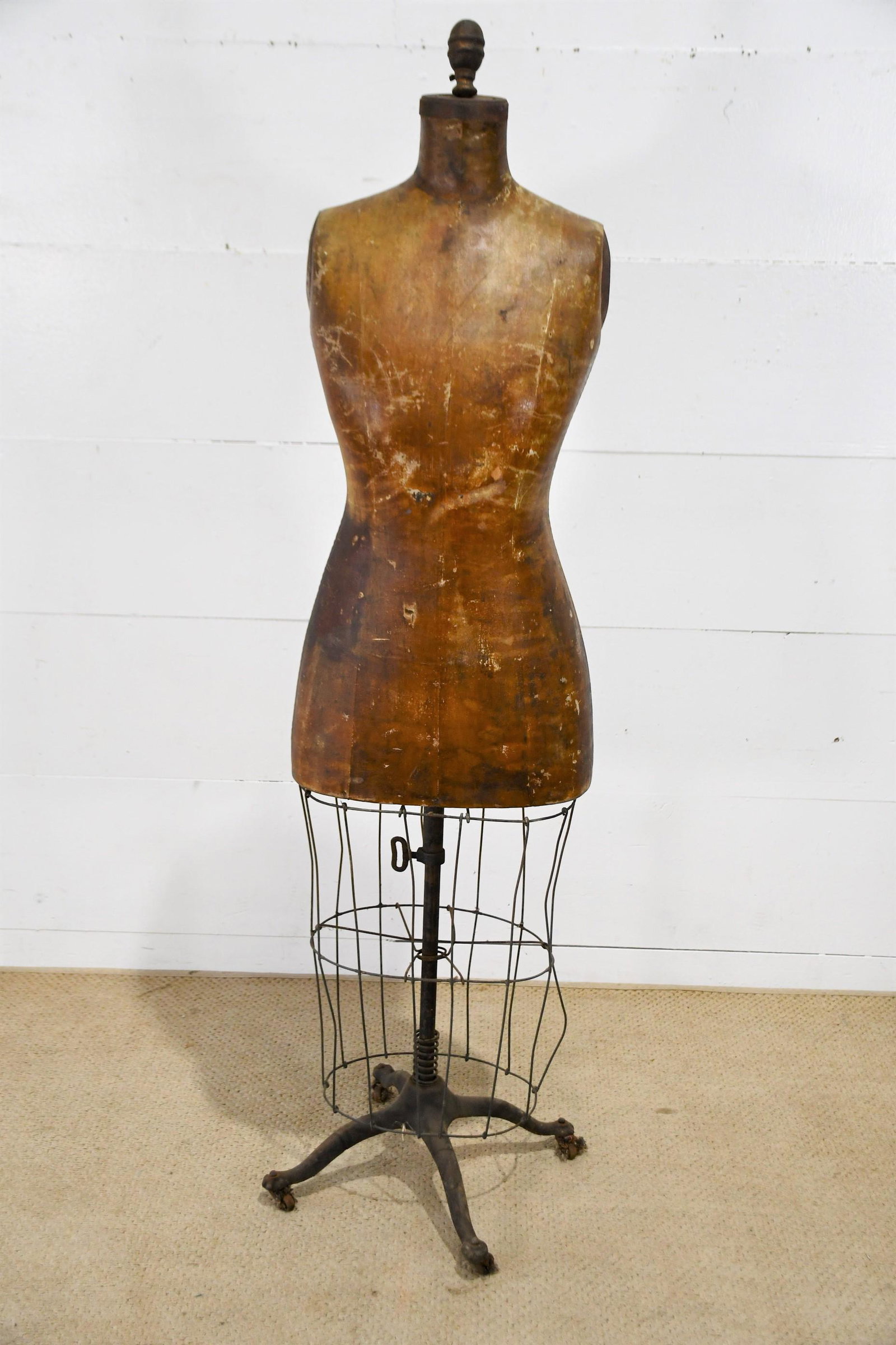 Early Dept. Store Mannequin Dress Form 60"H,   14"  x   10" (1 of 6)