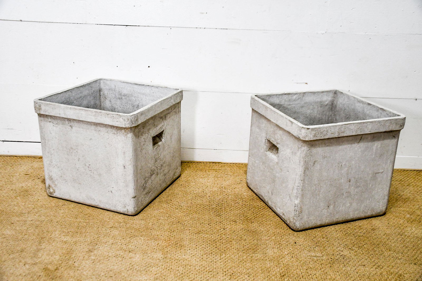 Pair of Square Willy Guhl Planter Boxes 16"H,   17"  x   17"      ea. (1 of 5)