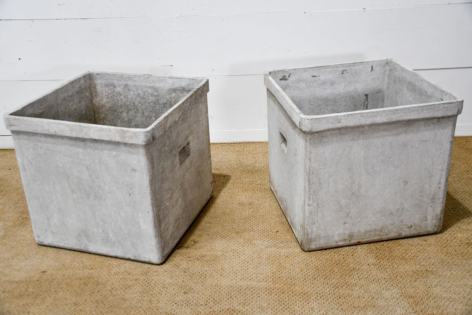 Pair of Square Willy Guhl Planters 20"H,   21"  x   21"        ea. (1 of 5)
