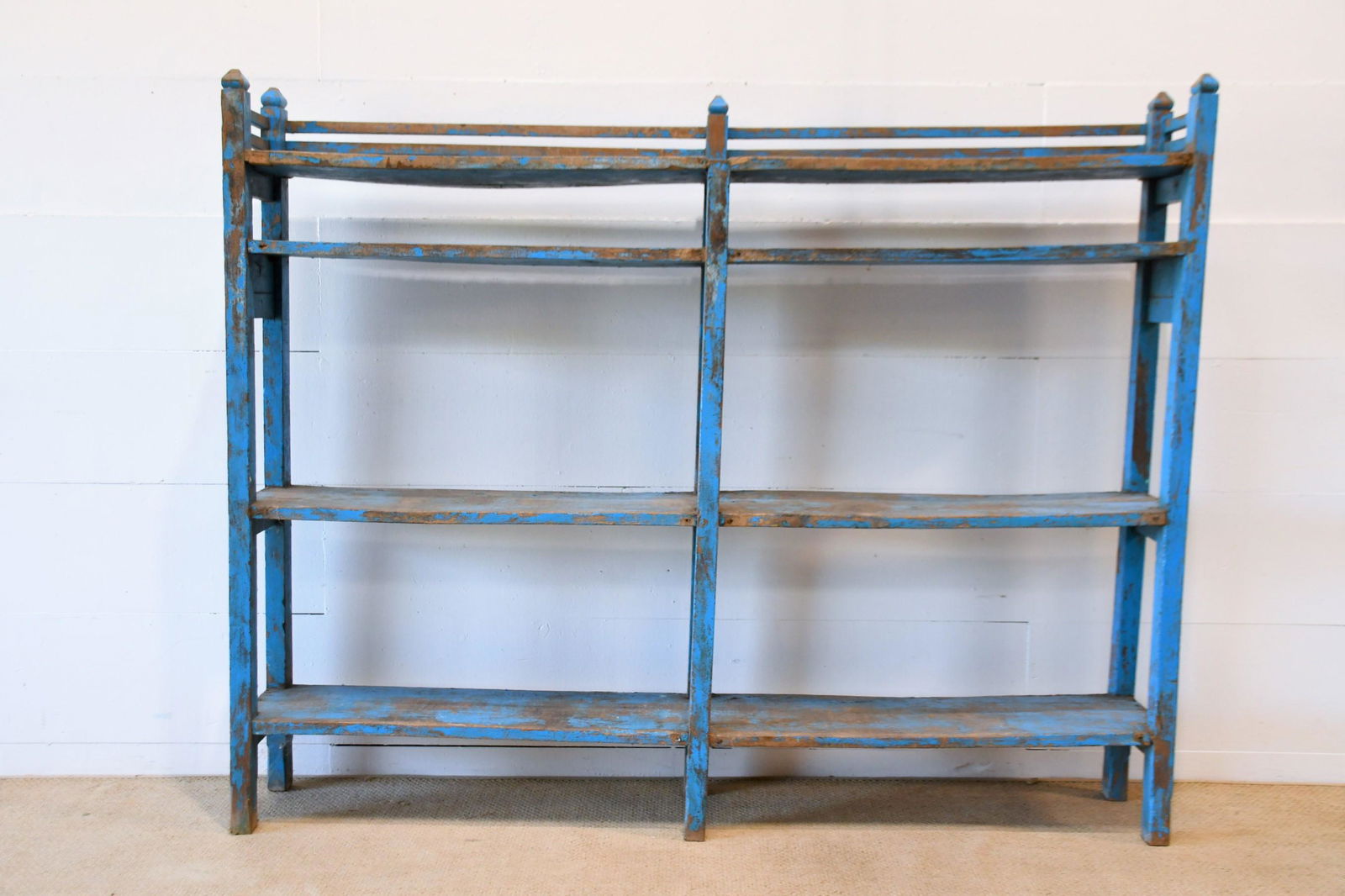 Blue Painted Store Display Rack 57 1/2"H,   72"  x   12" (1 of 4)