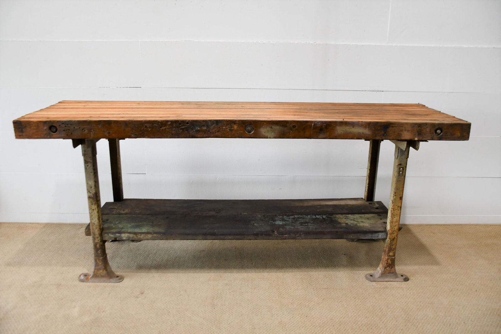 Industrial Work Table 35"H,   83"  x   23" (1 of 4)