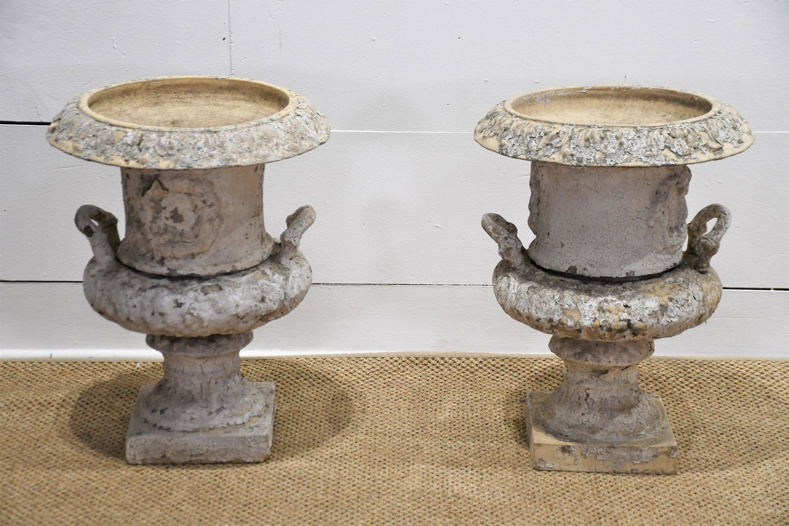 Pair Of Terra Cotta Garden Urns 22"H  x   17" DIA (1 of 7)