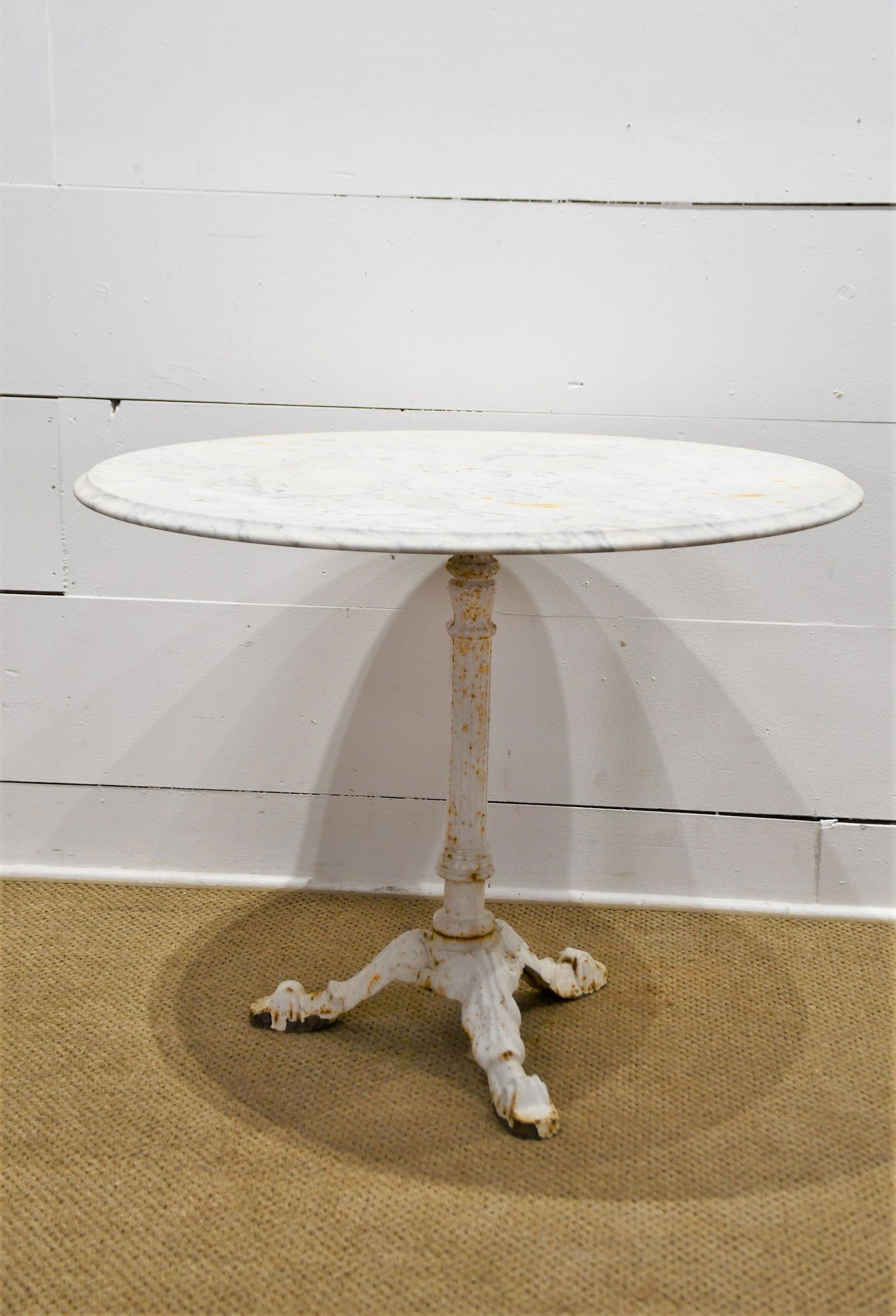 Marble Top Garden Table 28"H x 35 1/2" Diam. (1 of 4)