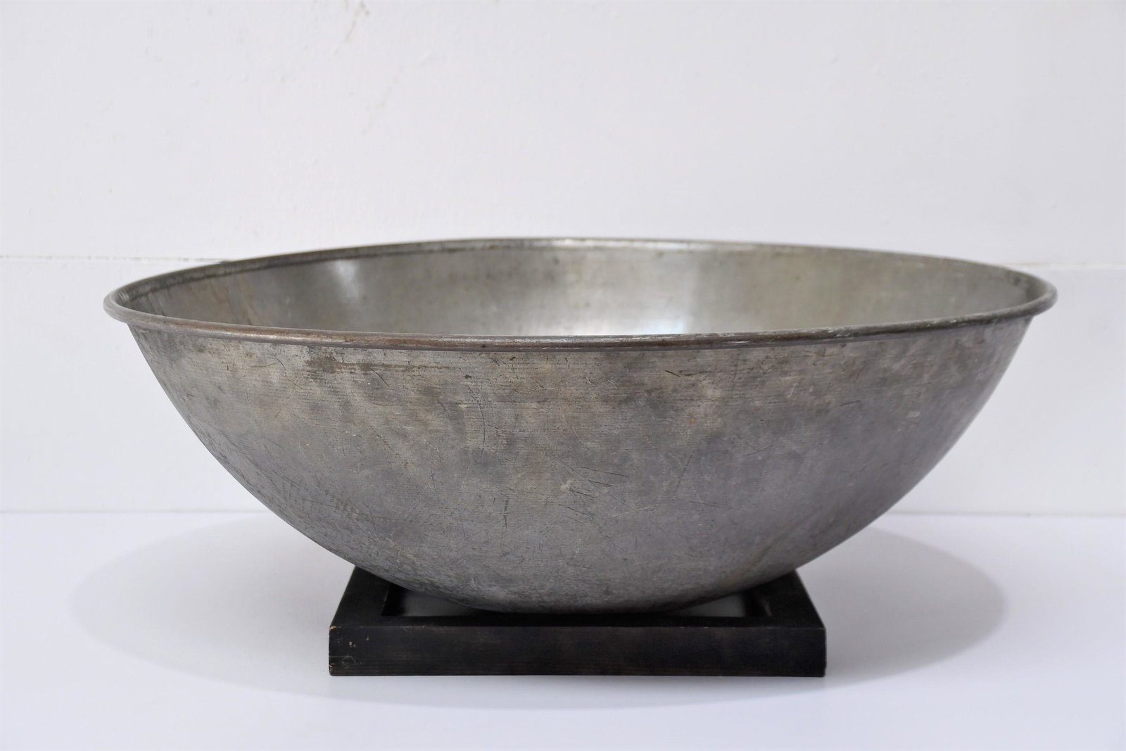 Large Industrial Bakery Bowl on Stand 11"H x 31" Diam.: Large Industrial Bakery Bowl on Stand 11"H x 31" Diam.