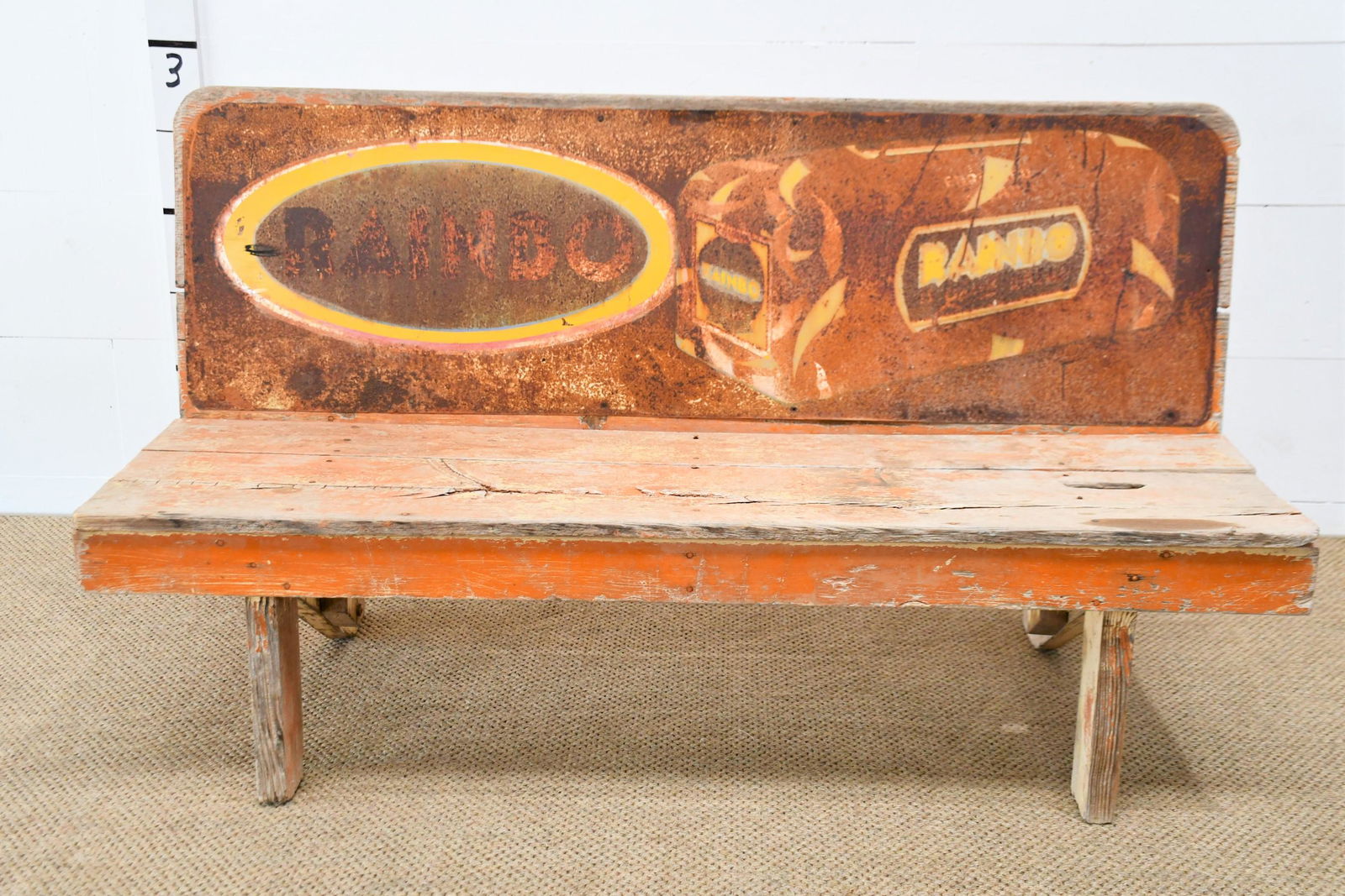 Country Store Bench Advertising Rainbo Bread 35"H  x  60"L  x  16 1/2"W (1 of 5)