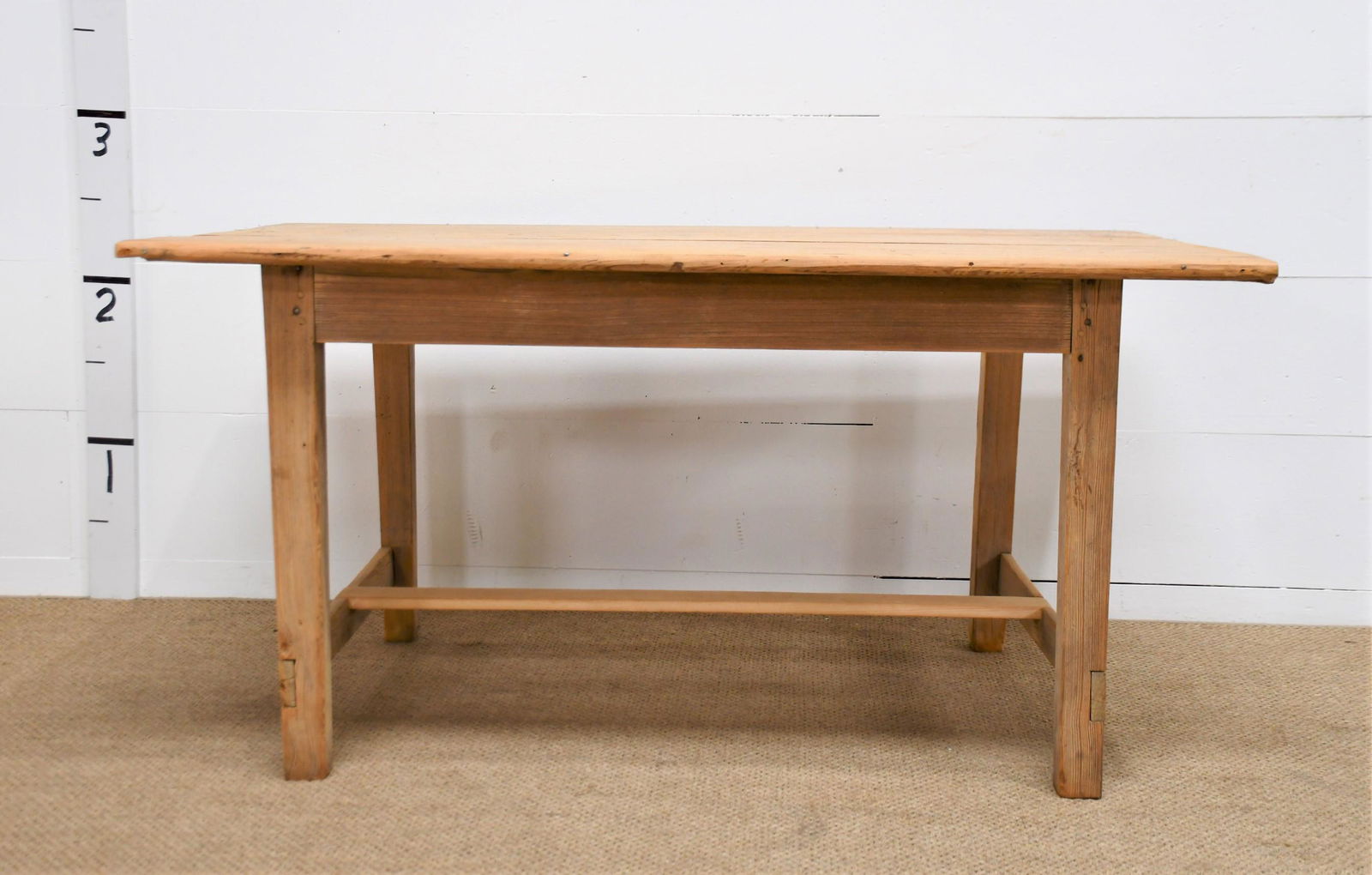 Pine Stretcher Base Table 29"H  x  58"L  x  37 1/2"W (1 of 4)