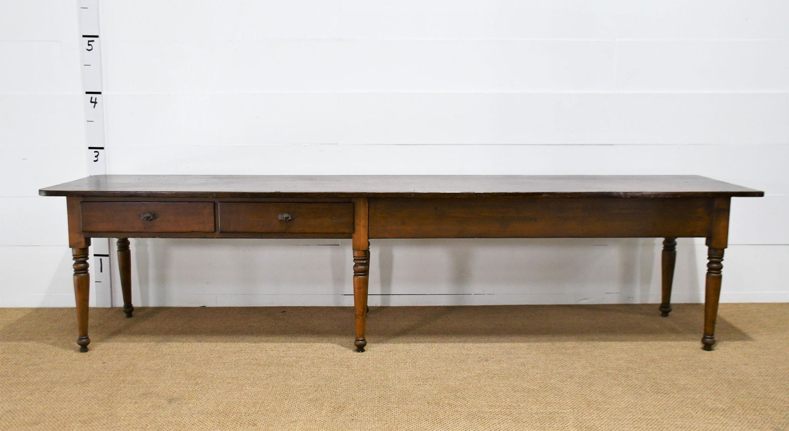 General Store Work Table w/ Drawers 31 1/2"H  x  130"L  x  29 1/2"W (1 of 9)