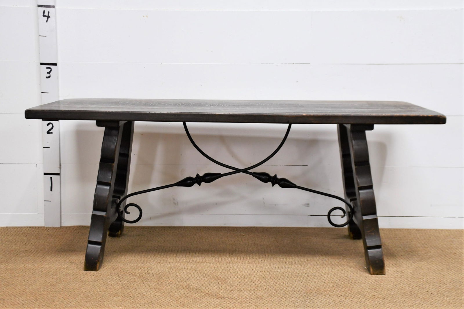 Spanish Trestle Table 29 1/2"H  x  71"L  x  31 1/2"W (1 of 4)