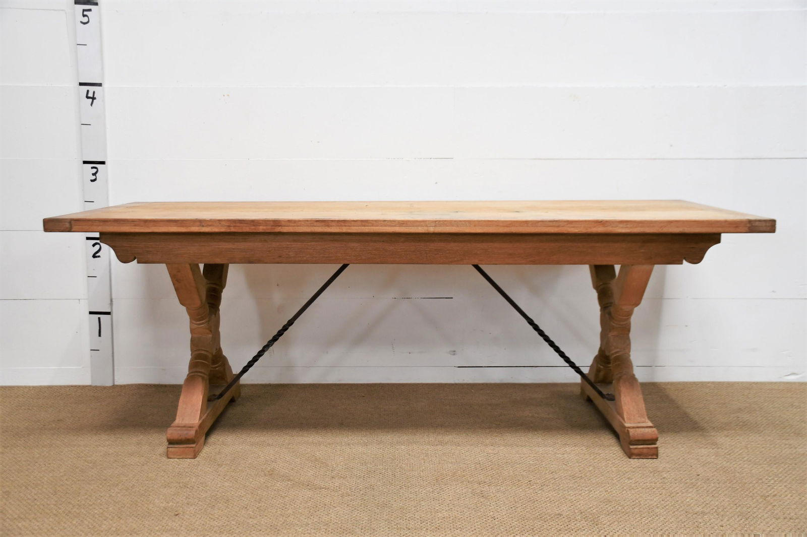 French Kitchen Work Table 30 1/2"H  x  85 1/2"L  x  34 1/2"W (1 of 4)