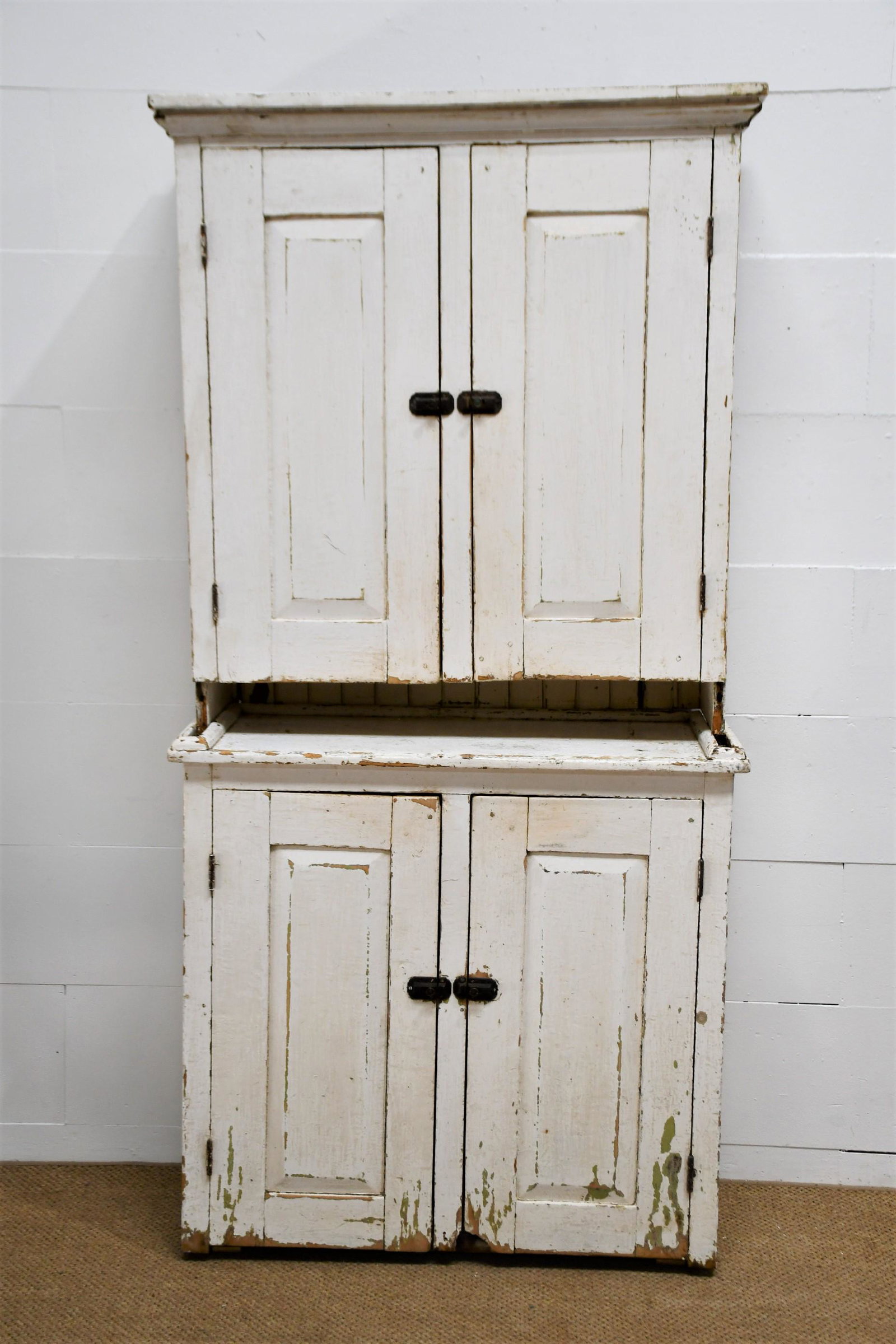 Painted Two Piece Farmhouse Step back 82"H x 39"L x 16 1/2"W: Painted Two Piece Farmhouse Step back 82"H x 39"L x 16 1/2"W