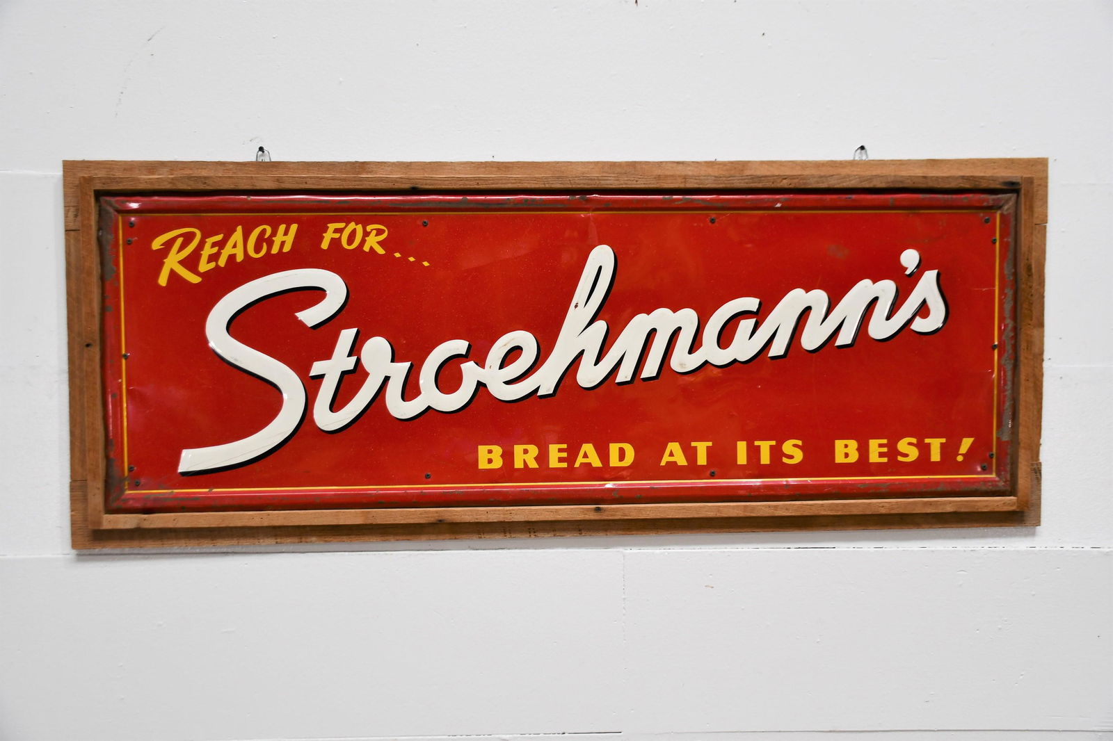 Reach For Stroehmann's Bread Sign 59"  x  72 1/2" (1 of 3)
